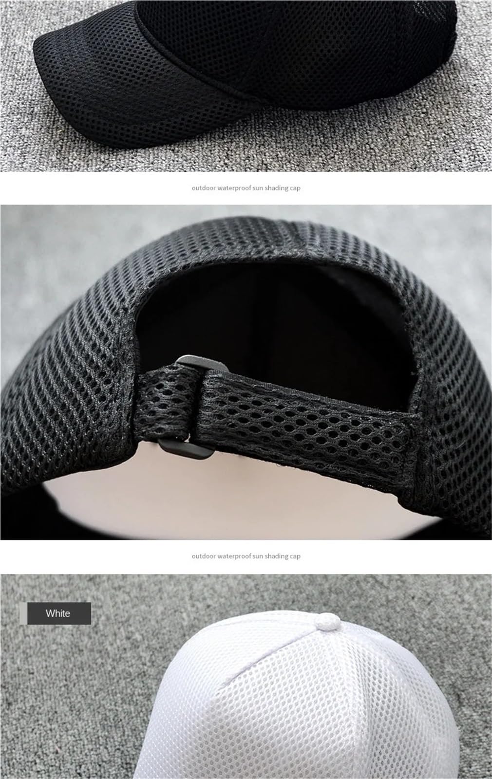 2 Piezas de Gorra béisbol Malla Primavera y Verano for Hombres Mujeres, Camionero Cabeza Grande, Talla Deportes al Aire Libre Correr