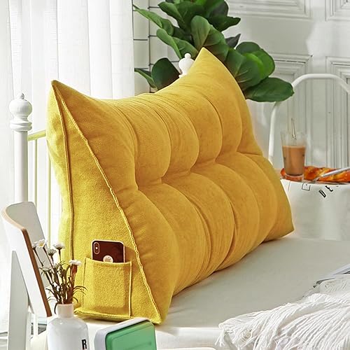Miniatura 13 de Almohada triangular para cabecero, almohada de cuña grande lavable para el cuerpo, soporte de posicionamiento del respaldo, almohadas de lectura