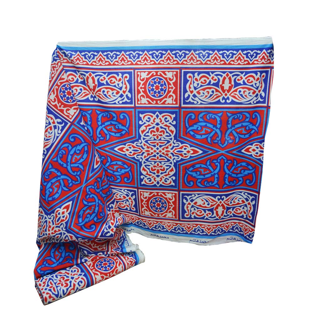 Tissu égyptien multicolore de 5m pour confectionner vos coussins et votre décoration murale