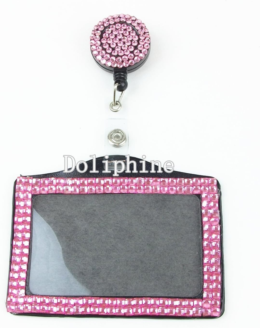 Bling MultiColors Crystal Rhinestone Retractable Reel