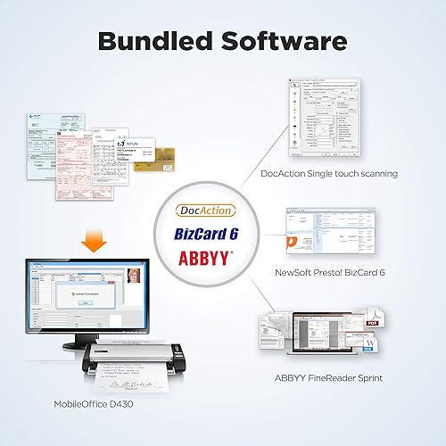 Miniatura 7 de Plustek Escáner compacto de escritorio D430 Plus - Citrix Ready y la mayoría de software Rx compatibles para uso farmacéutico