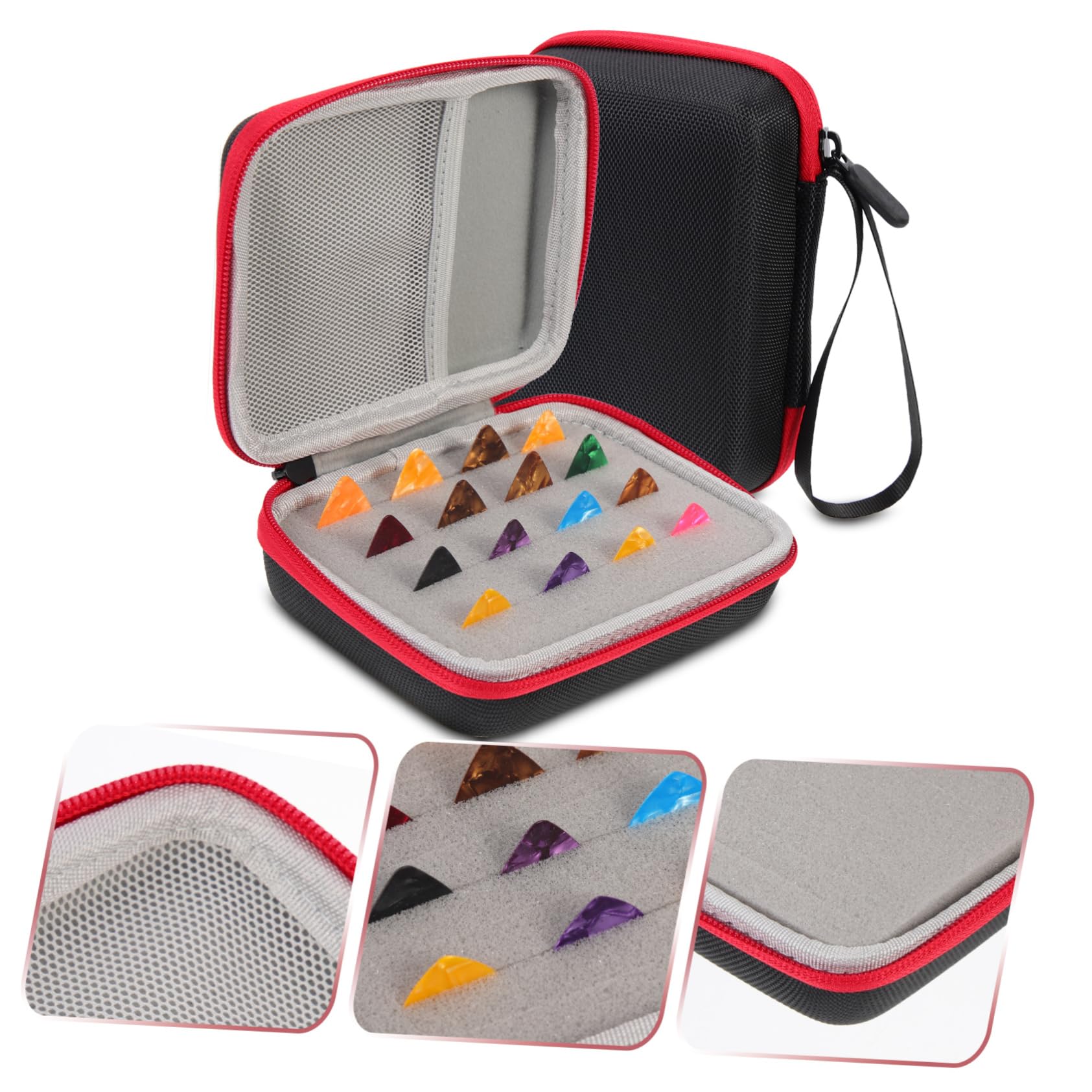 ifundom 3 Juegos De Bolsa para Púas De Guitarra Bolsa De Almacenamiento para Selecciones De Instrumentos De Cuerda Bolsa para Púas De Guitarra Púas De Ayuda para Guitarra Soporte para