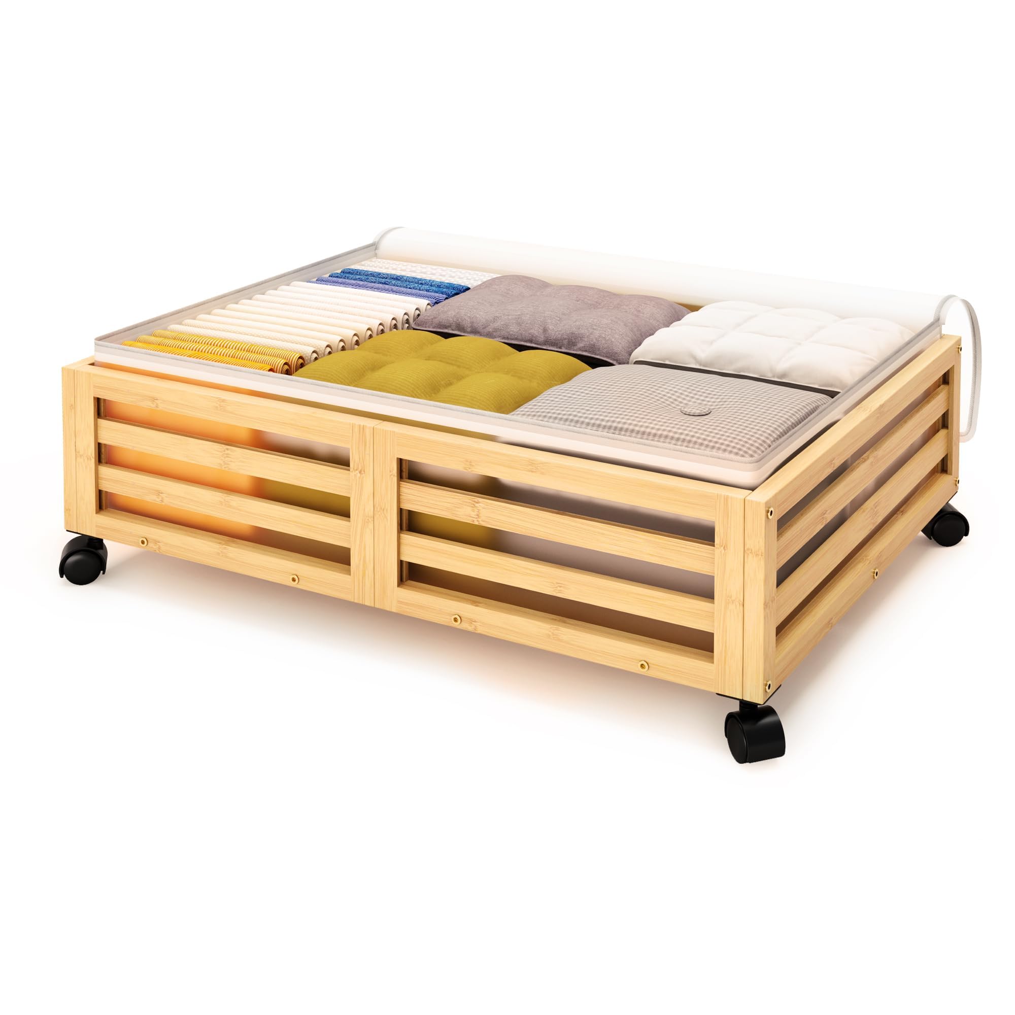 Bedroom Storage Solutions Under Bed Storage Containers With Wheels - 2 ...