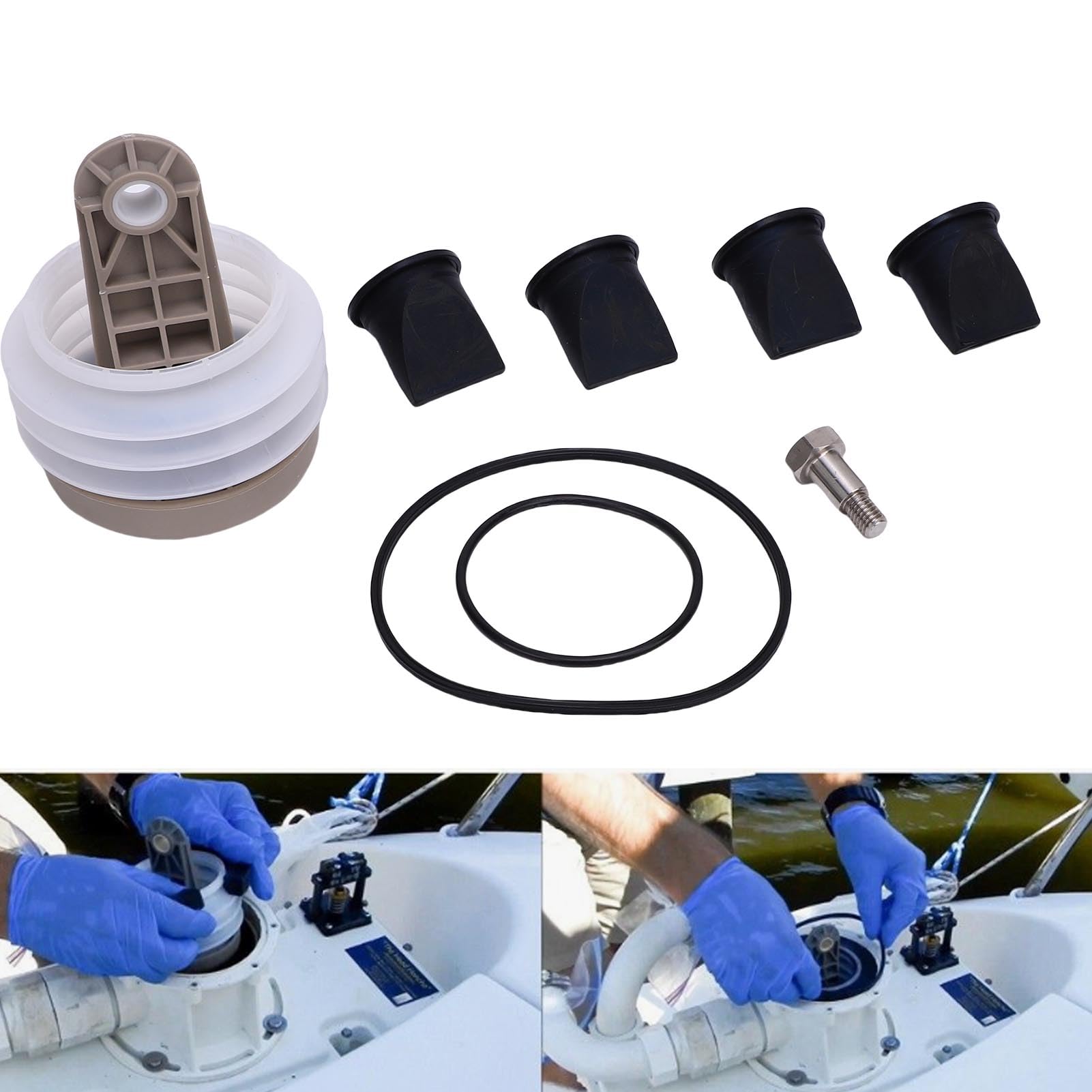 aqxreight Kit Pompa a Soffietto, 385230980 Sostituzione del Materiale del Tubo Corrugato Resistente All'usura Ad Alte Prestazioni per Pompe per Vuoto Sealand S T J Serie VG Sistemi di