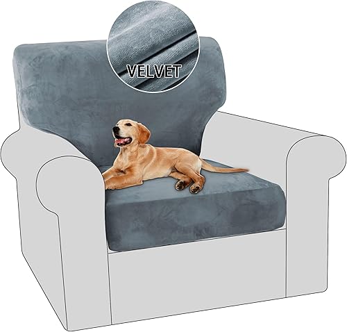 PrinceDeco Fundas para sillas de terciopelo de varias piezas, fundas de cojín para sofá, fundas de cojín lavables, fundas de cojín de asiento y