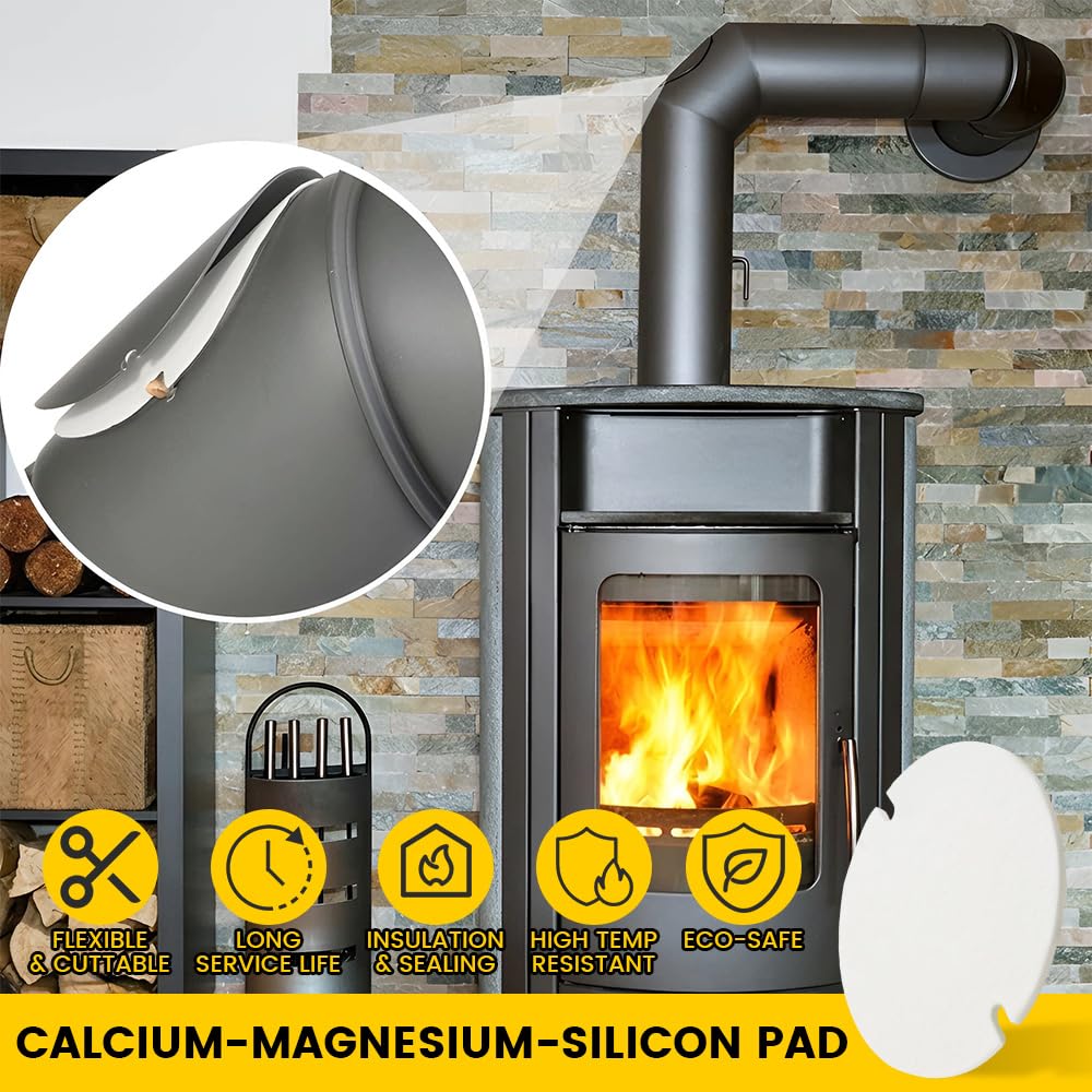 Juego de 7 deshollinador de chimeneas, cepillos de acero inoxidable para limpieza de conductos, para conductos de humos, incluye cepillos para chimeneas en los tamaños 30 mm, 50 mm, 80 mm y 150 mm