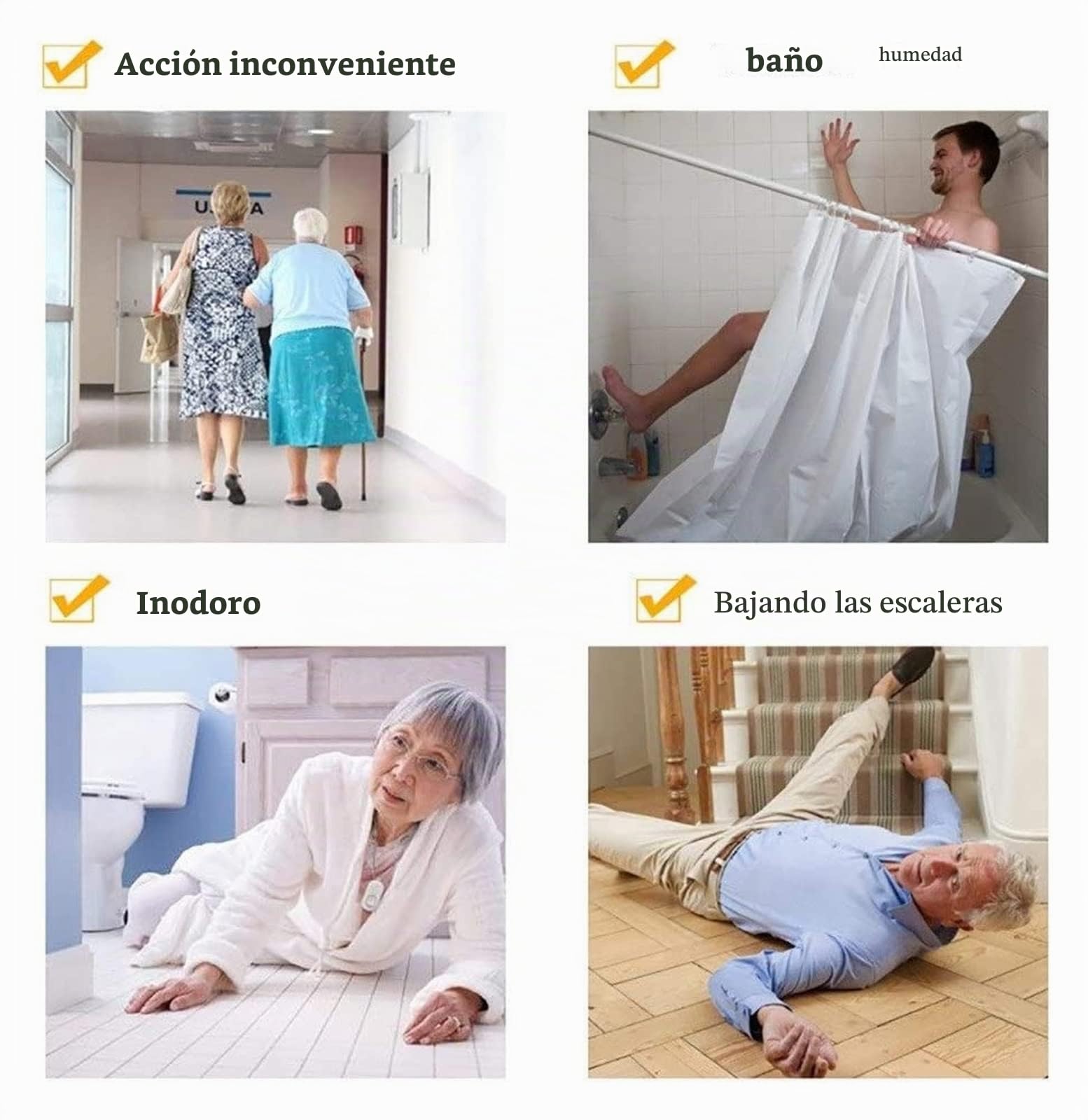 Agarraderas Barras de apoyo tipo U/de suelo/tipo L/plegables de acero inoxidable cromado, pasamanos de seguridad antideslizantes