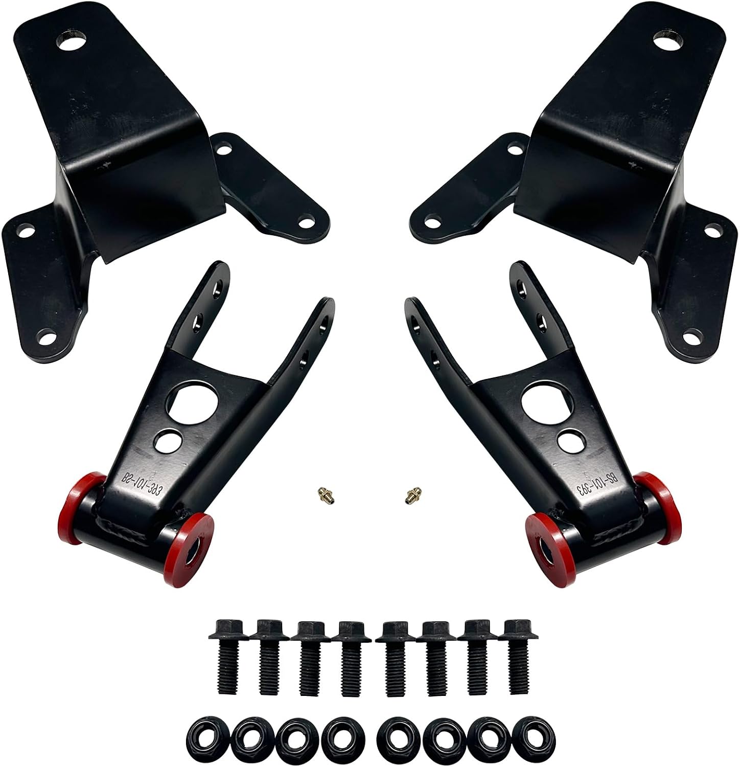IBESTWOLF 4" Rear Drop Leaf Spring Lowering Kit for 1997-2003 Ford F150