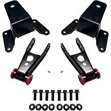 BST BSSP 4" Rear Suspension Drop Lowering Kit Hangers & Shackles Set For 1997-2003 Ford F150 & 2004 Heritage Models