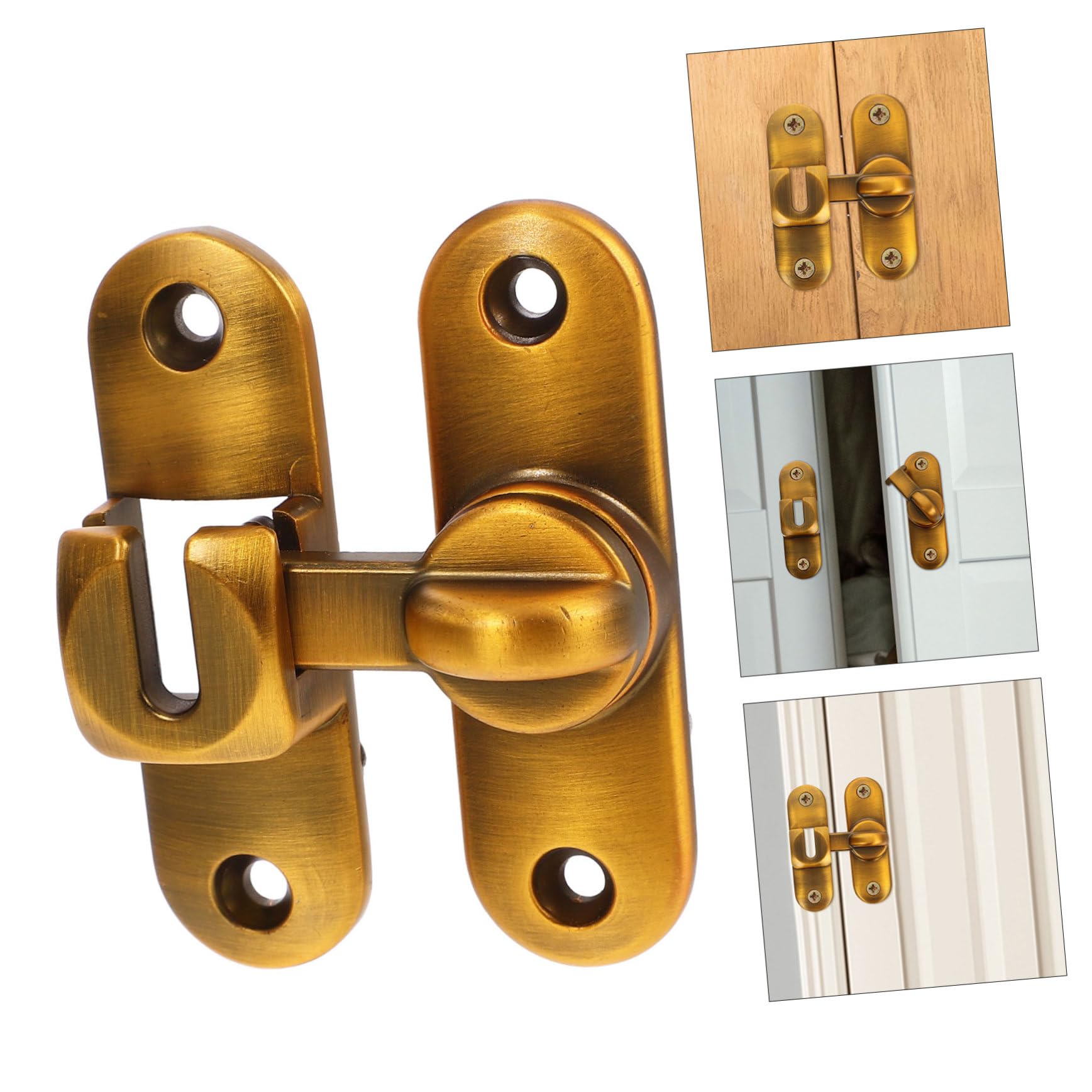 OSALADI 3sets Chiavistello Scorrevole Acciaio Inossidabile Serratura Per Porta Battente Installazione Facile e Veloce Sicurezza Per Porte Interne Ed Esterne Design Resistente e Duraturo