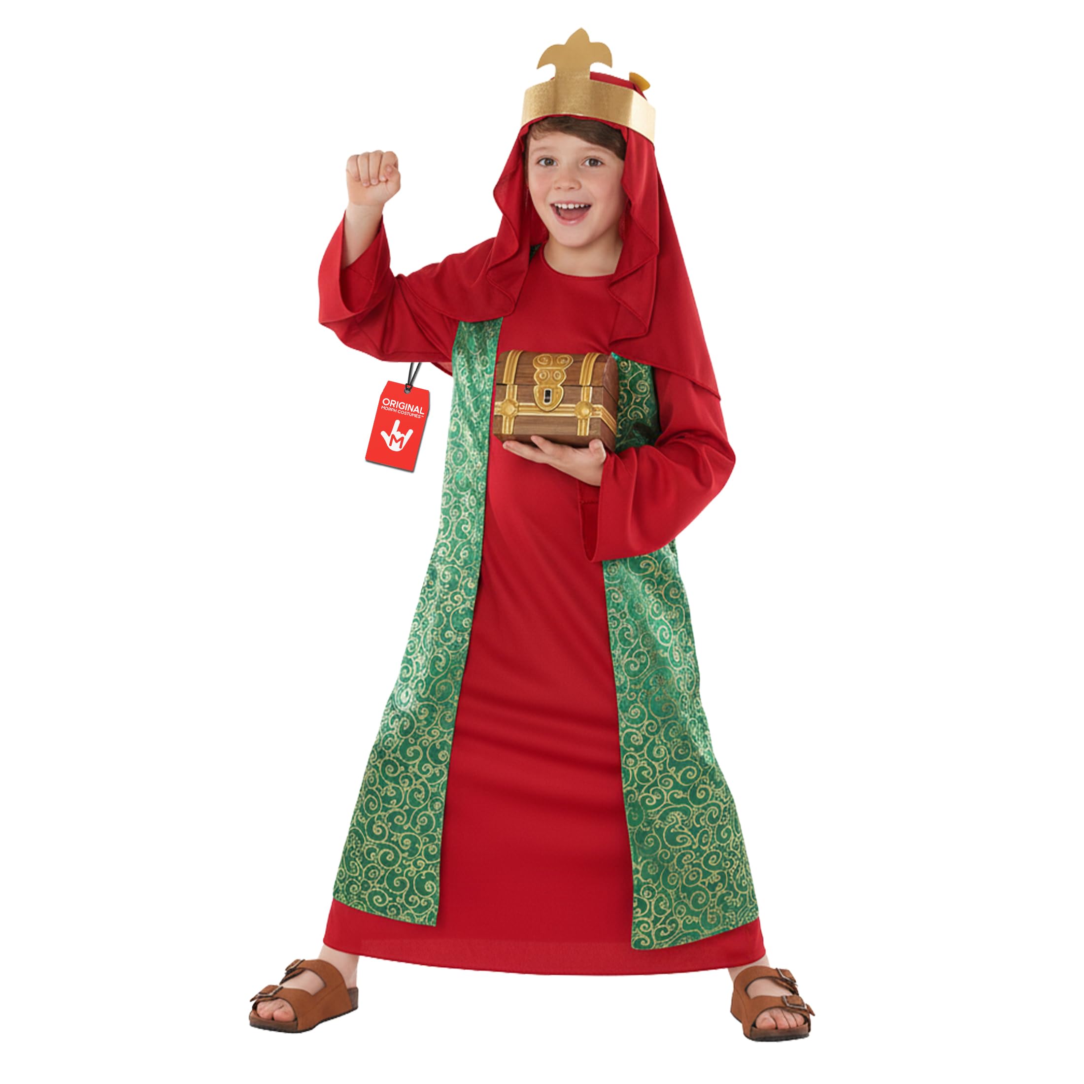 Morph 3 Wise Men Costume Kids, Biblical Nativity Costume, Catholic Saint Outfit, Three Kings Dress Up