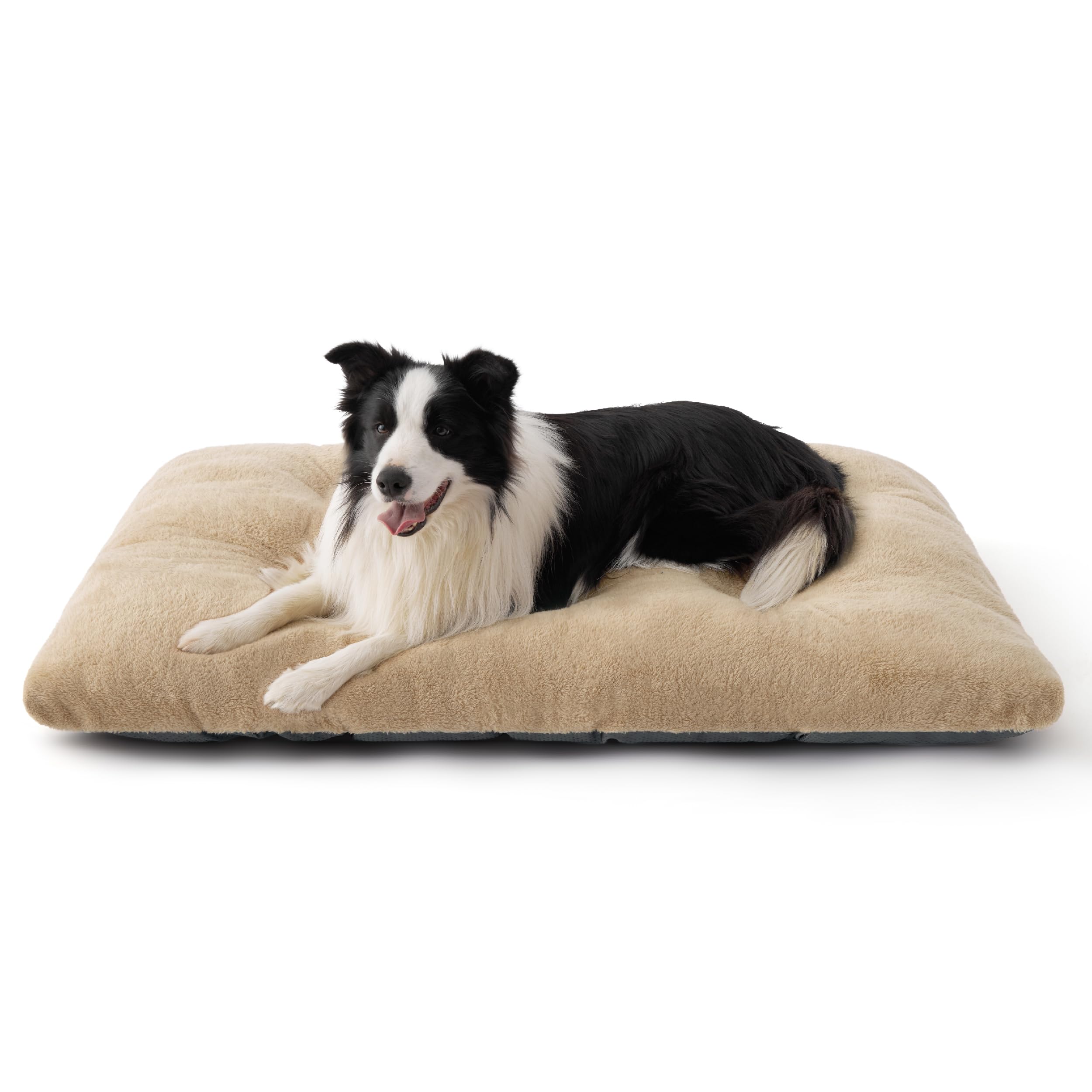 Bedsure Washable XL Dog Bed for Crate for Extra Large Dogs, Comfort Fluffy Plush Pet Pillow Bed Kennel Pad with Non-Slip Bottom, Machine Washable Pet