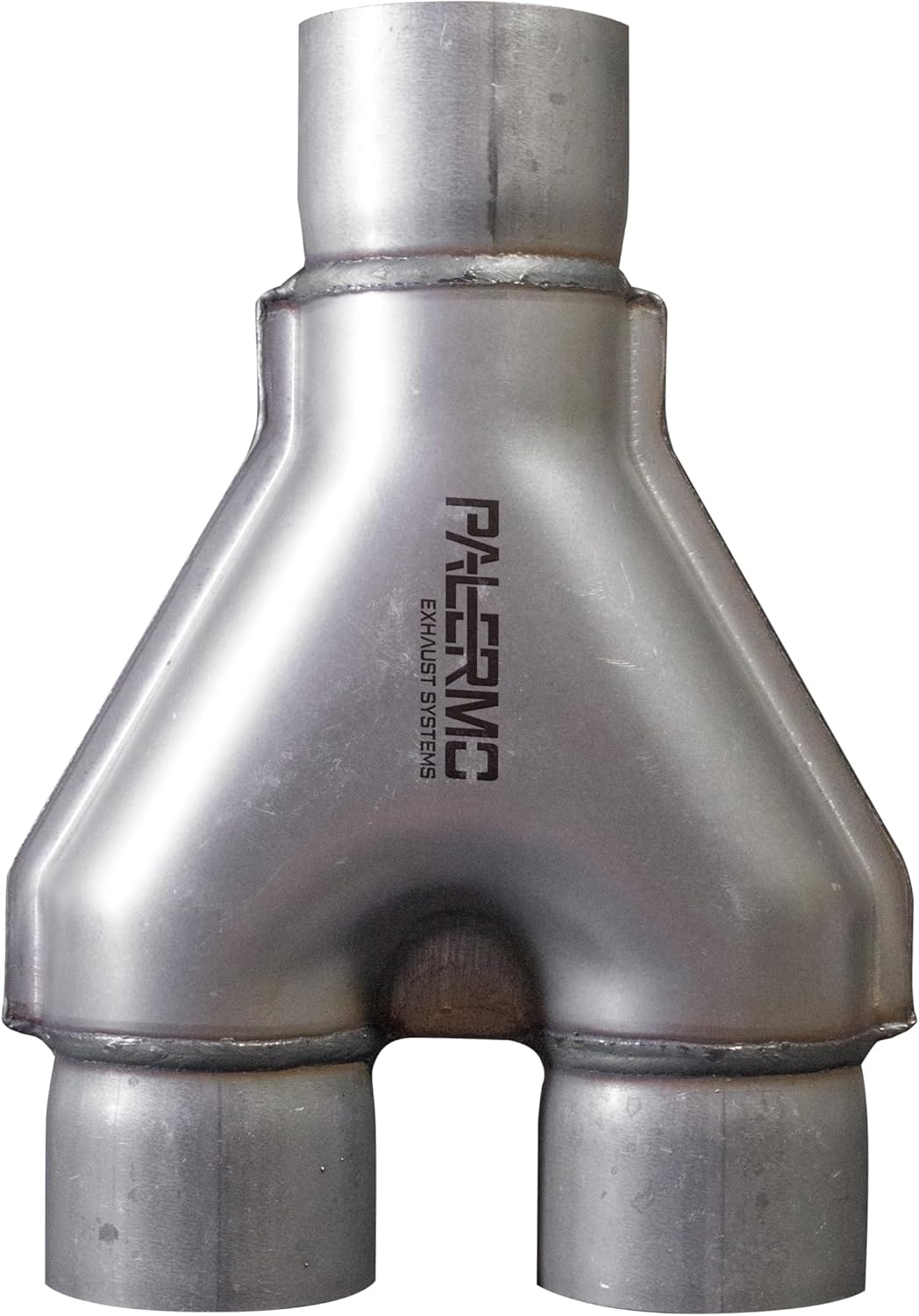 PALERMO Y Exhaust Pipe 2.5” Dual Inside Diameter 2.5” Corrosion and Rust Resistant Steel Exhaust Pipe Easy To Install & Universal Pipe with 10” Length and 6.95” Width For Vehicles & Exhaust Systems