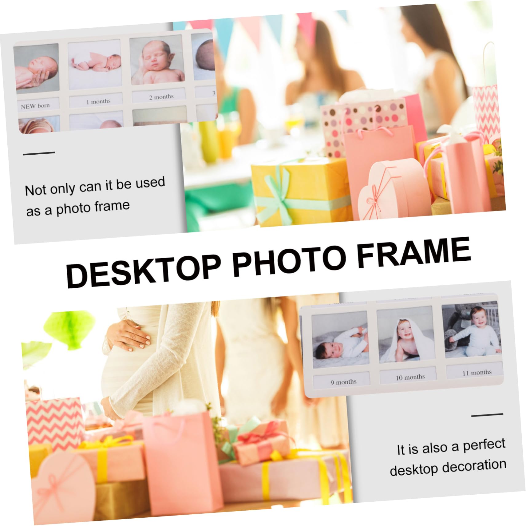 Portafoto Per Compleanno Del Cornice Creativa Per Foto Mensili Mesi Di Ricordi Design Elegante Per Decorazioni Festa Di Compleanno