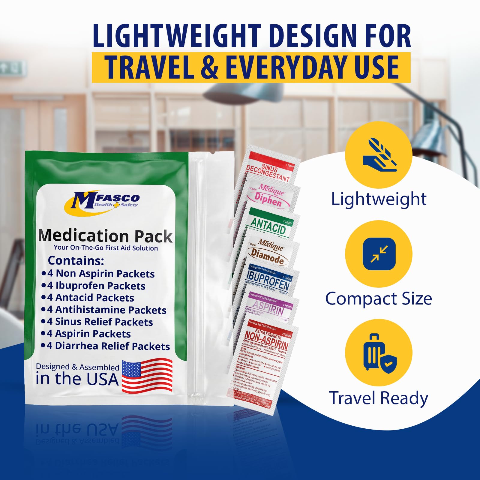 MFASCO 7 in 1 Travel Size Medicine Kit - TSA Approved — Amazon image 3