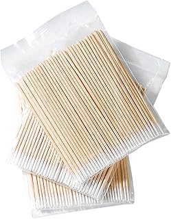 800PCS Pointed Cotton Swabs,4 inch Microblading Cotton Swab with Wooden Sticks for Makeup, Tattoo Permanent Supplies and Cleaning (8Packs)