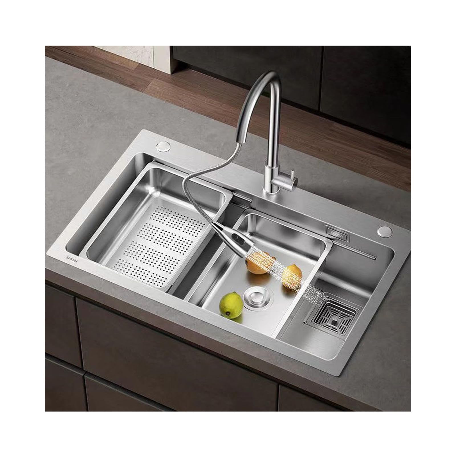 Évier multifonction pour simplifier la préparation des repas et la vaisselle