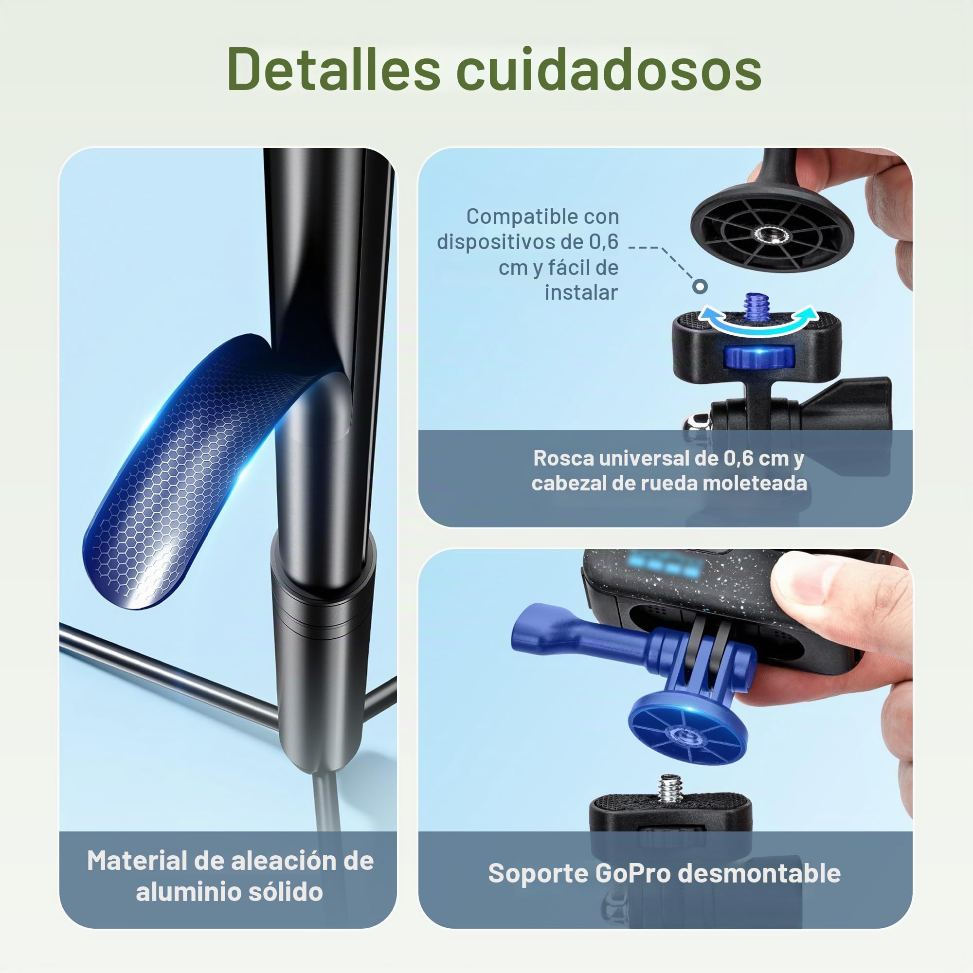 JJC Trípode Magnético de 61 Pulgadas con Estacas de Pico, Soporte para Teléfono, Trípode Extensible de Aluminio para Entrenamiento de Swing de Golf, Soporte de Teléfono para iPhone 16, 15, 14