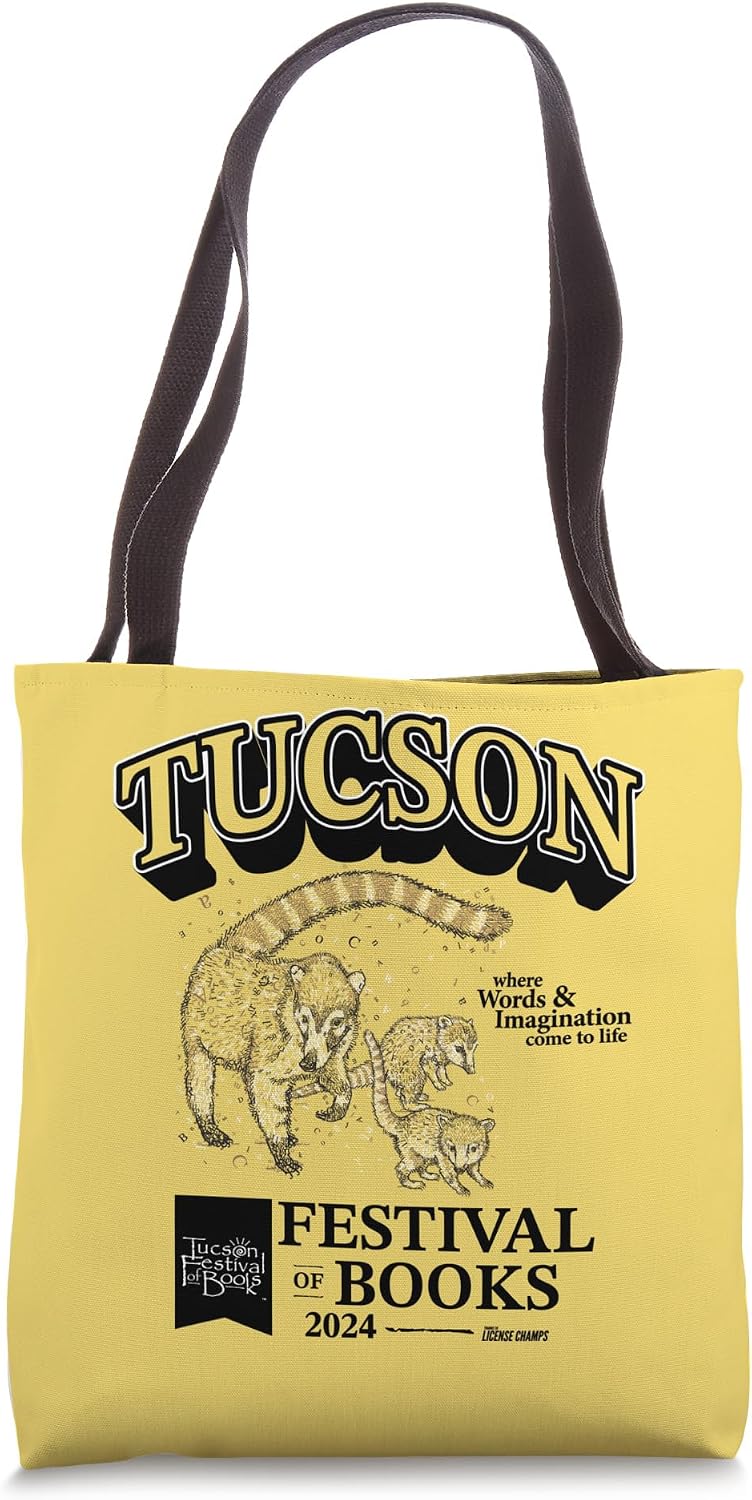 Tucson Festival of Book | TFOB 2024 | Coatimundi Mascot Tote Bag