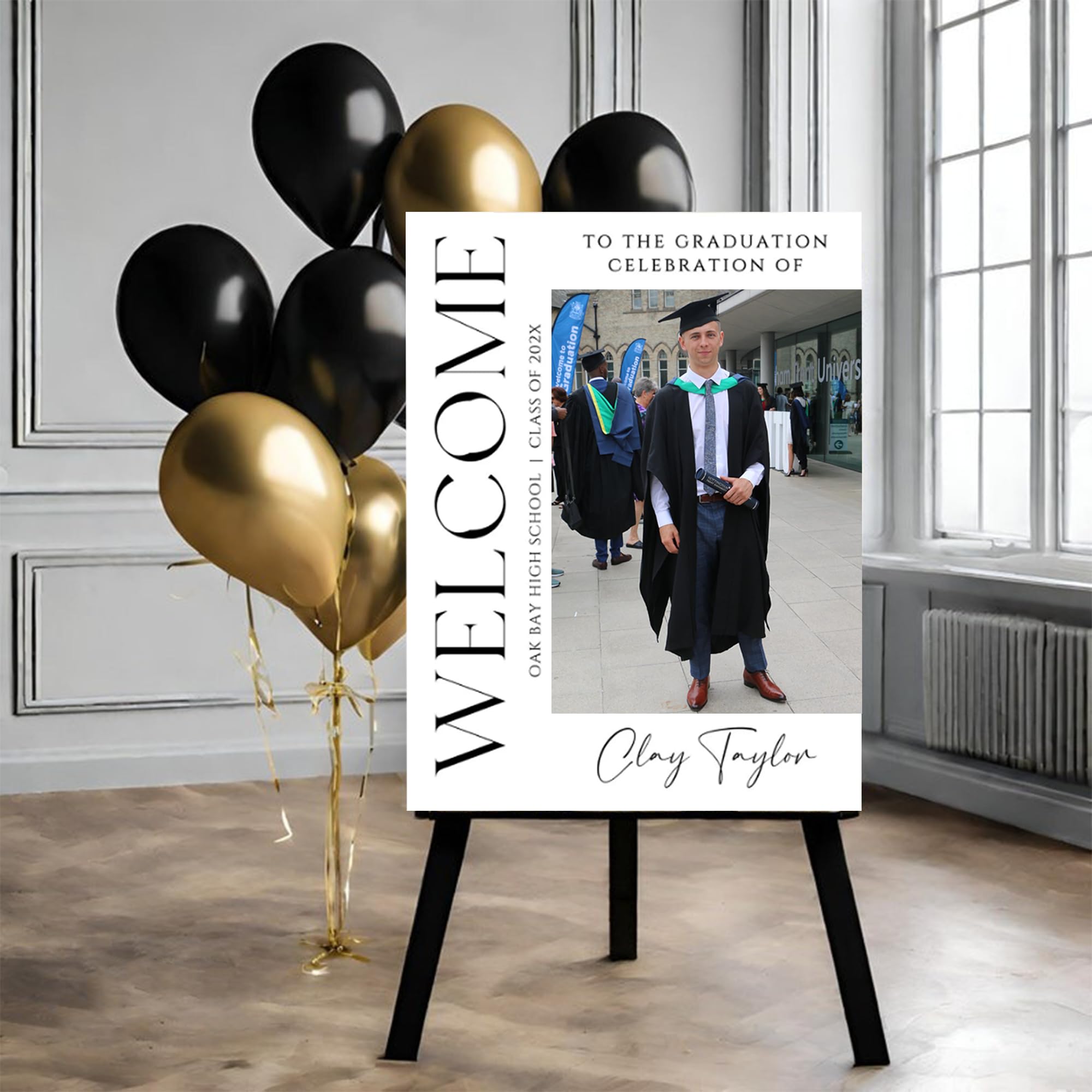 Personalized Graduation Party Welcome Sign, Graduation Poster, Graduations Party Decorations Sign, Graduate High School Senior Signs, Graduations