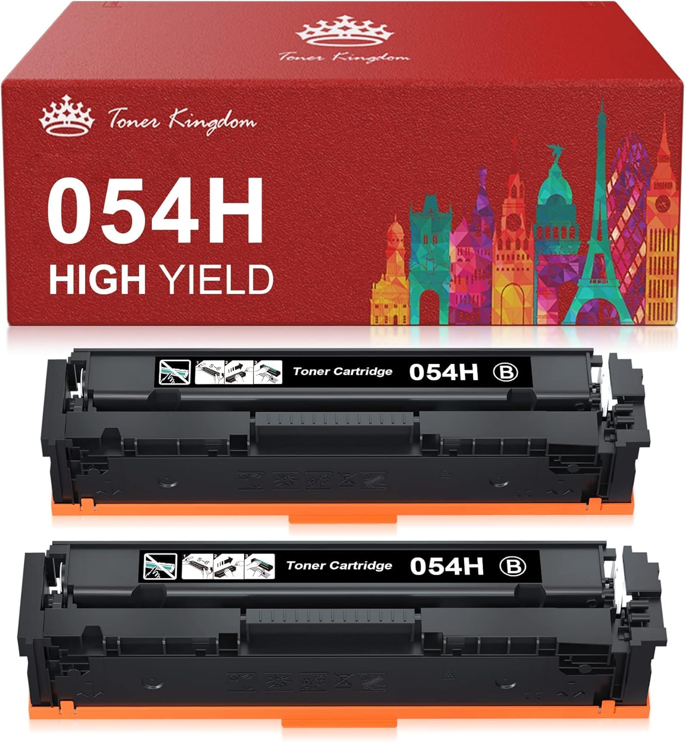 Toner Kingdom 106A Tonerkartuschen ersetzen für HP 106A W1106A Kompatibel für HP Laser 107a 107r 107w MFP 135a MFP 135w MFP 135r MFP 137fnw MFP 135wg MFP 137fwg (1 schwarz, mit Chip)