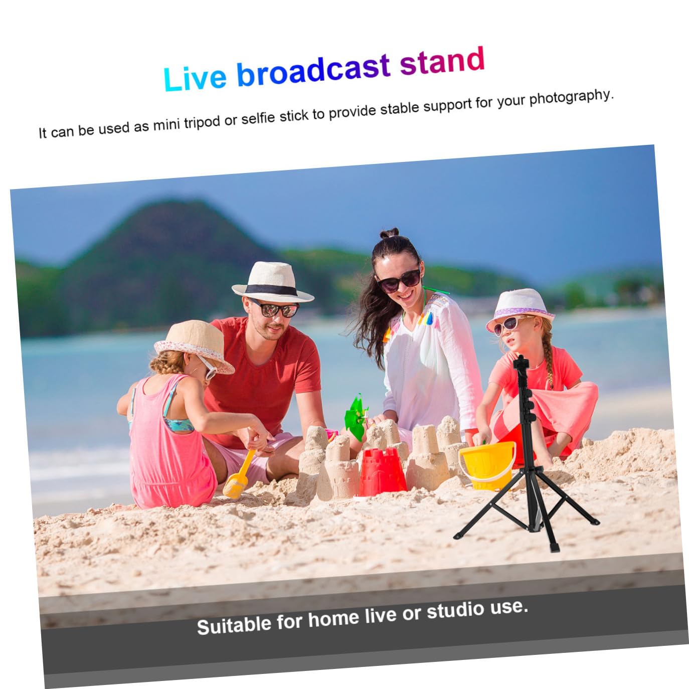 BESTonZON 1.28m Treppiede Fotografico Regolabile Alluminio Per Smartphone e Live Streaming Supporto Leggero e Stabile Per Fotocamere e Treppiede Design Pratico e Resistente Compatibile Con