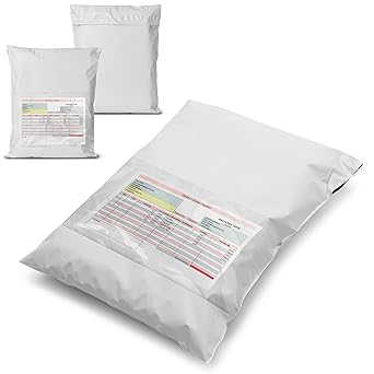 BEAST BARGAIN 8x10 Courier Bag with POD 55 Microns | Extra Strong Packing Material for Ecommerce |Strong, Tear proff, Water proff Packing bag for Shipping, Packing & Mailing(8X10-PACK-100)