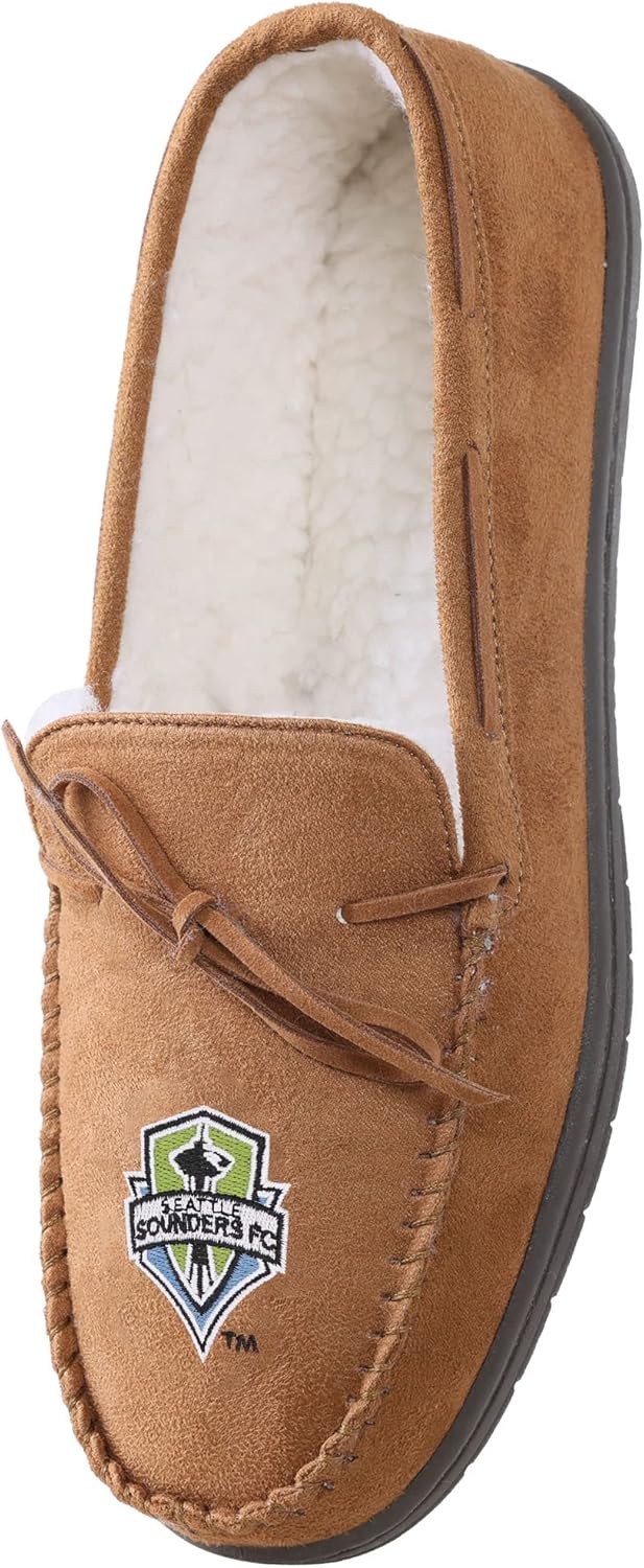 FOCO Men's MLS Team Logo Moccasin Slippers