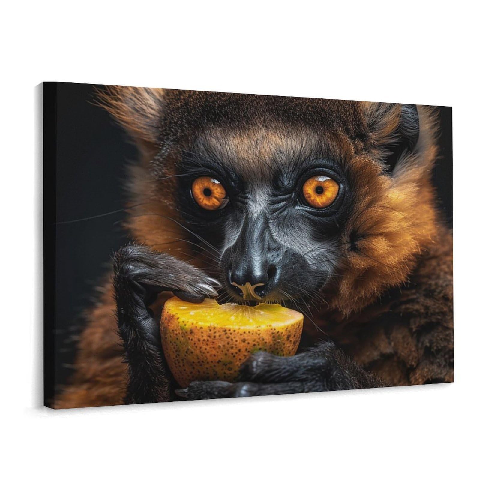 Canvas Wall Art for Living Room Prints Aesthetic Poster Canvas Paintings Prints Eat Yellow Fruits Pictures ArtWork Office Wall Decor Modern Abstract Wall Art for Bedroom Home Decor 30x40 Cm