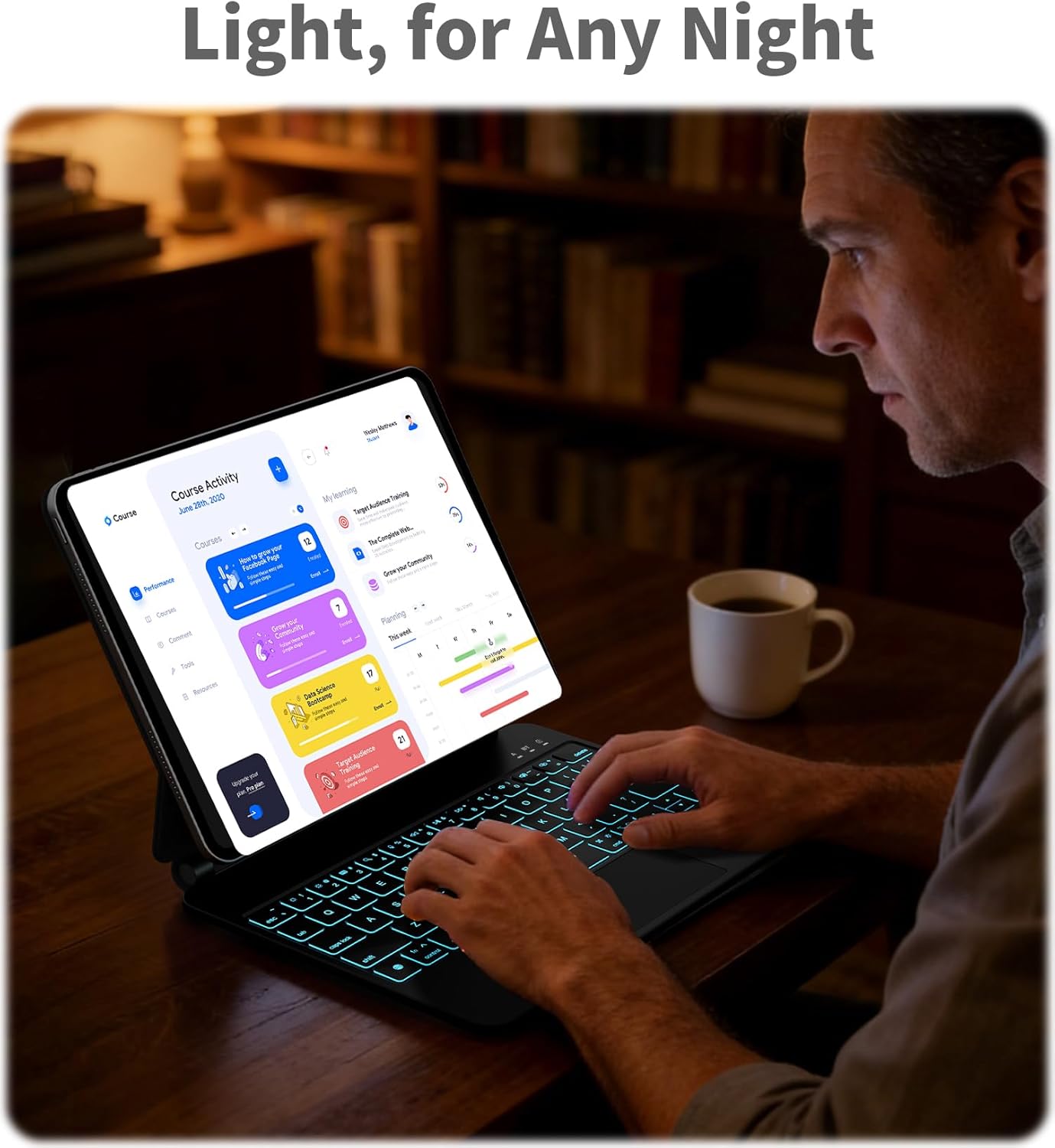 Magic Keyboard for iPad Air 11-inch (M3/M2), Uninterrupted View, Snap Tight, iPad Pro 11-inch (4/3/2/1 Gen) Case Keyboard, Effortless Command with Comfort Angle for Air 10.9-inch 5/4th, Black