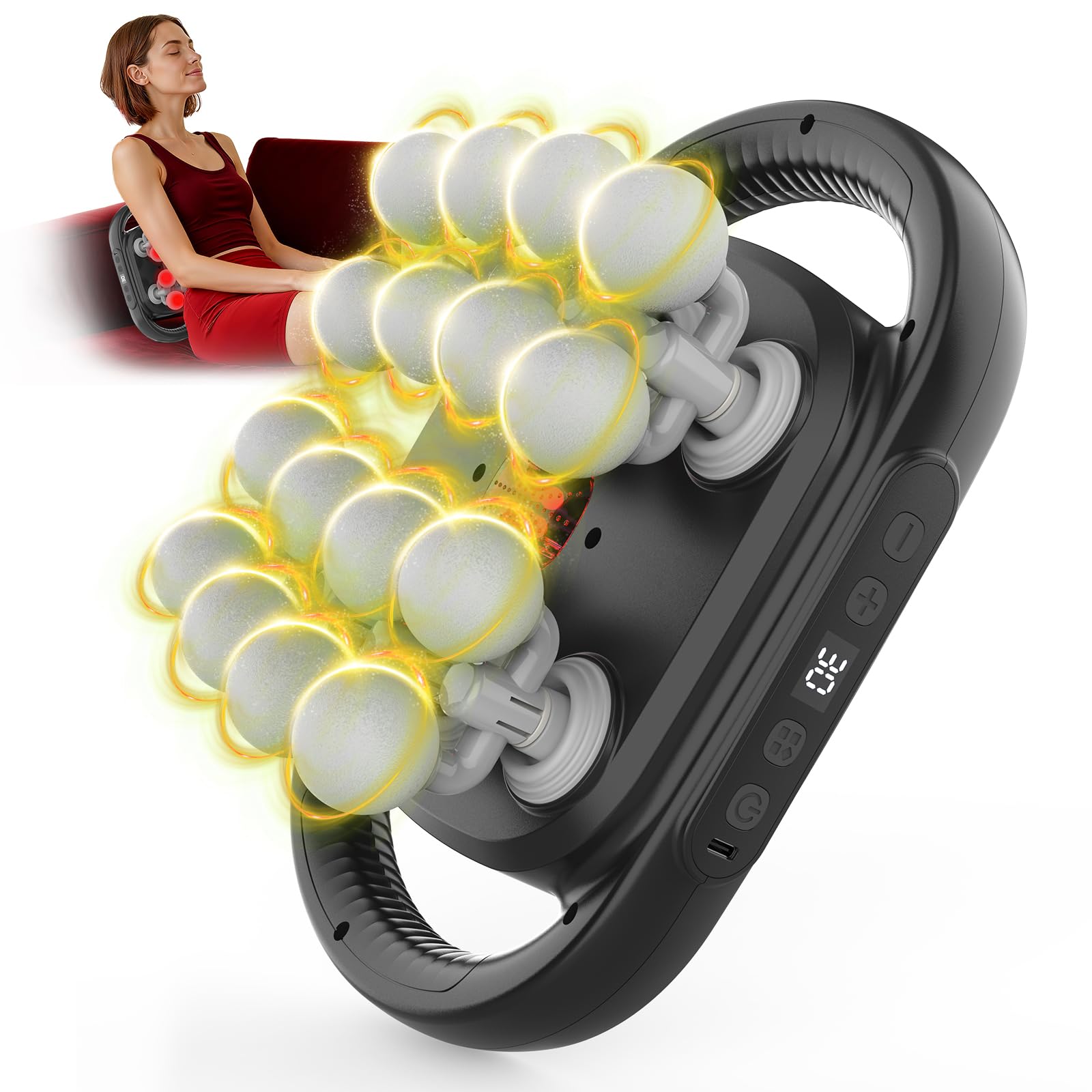 HuixinLine New 16 Head Massage Gun Set