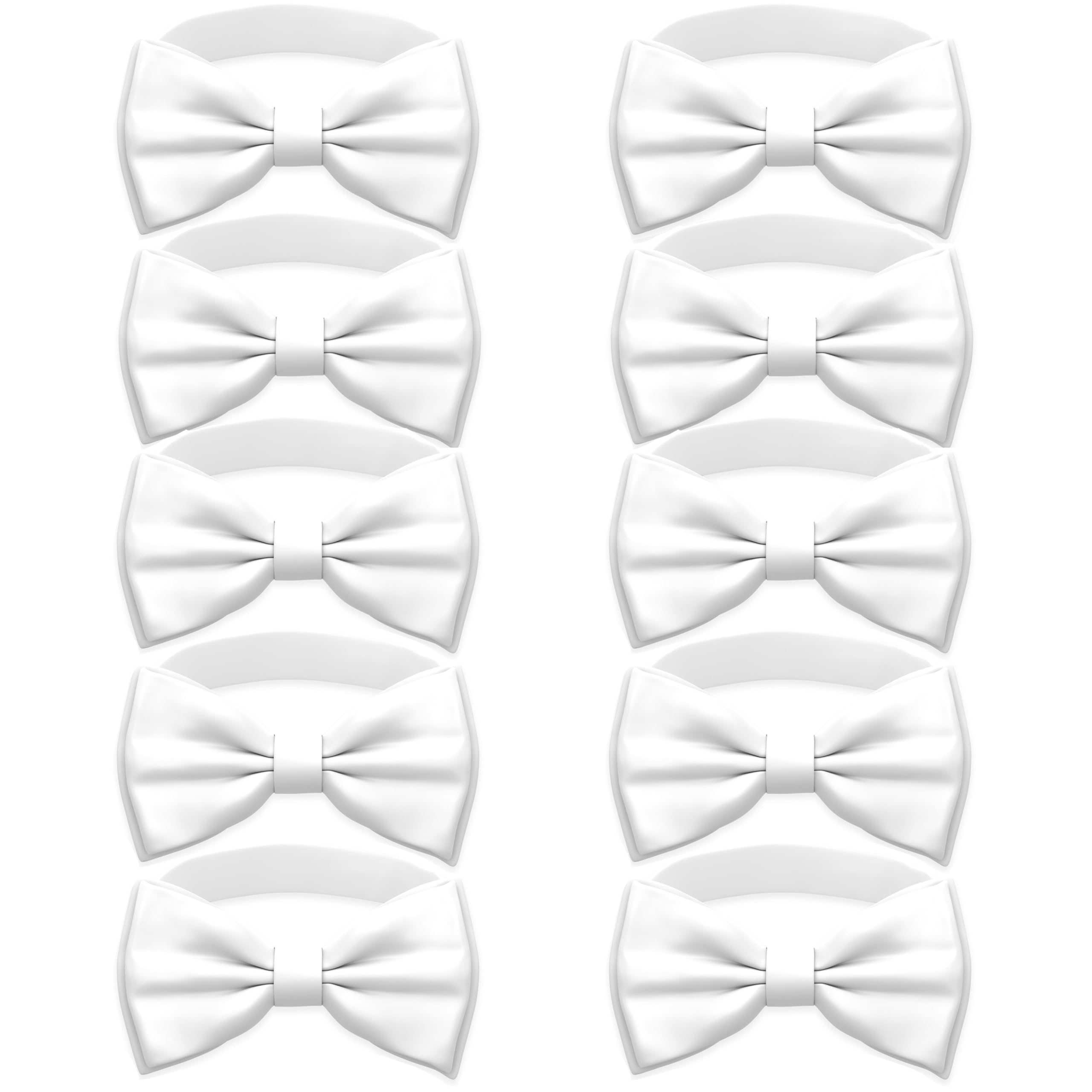 Adam Young Men's Bow Ties Pre-Tied Style Formal Satin Classic Bowtie for Tuxedo Faux Silk