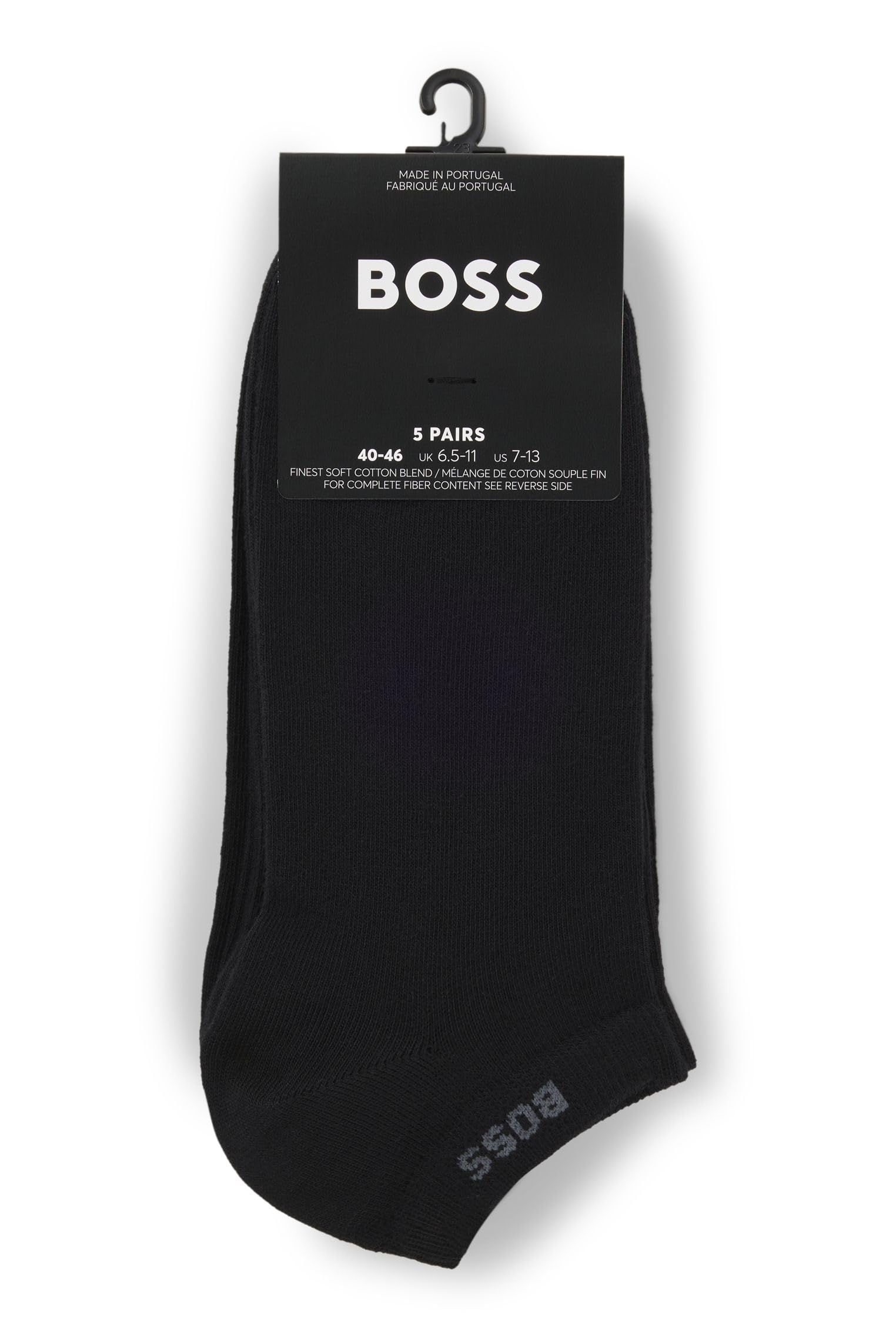 BOSS 5p As Uni Cc skarpety męskie, Kolor czarny, 9-11 años
