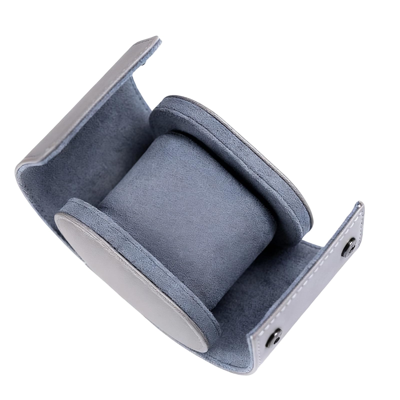 Msioytog Stylish PU Leather Watch Case Portable Watch Organizers Box for Timepieces Protective Storage with Flocking Interior PU Leather Storage Case