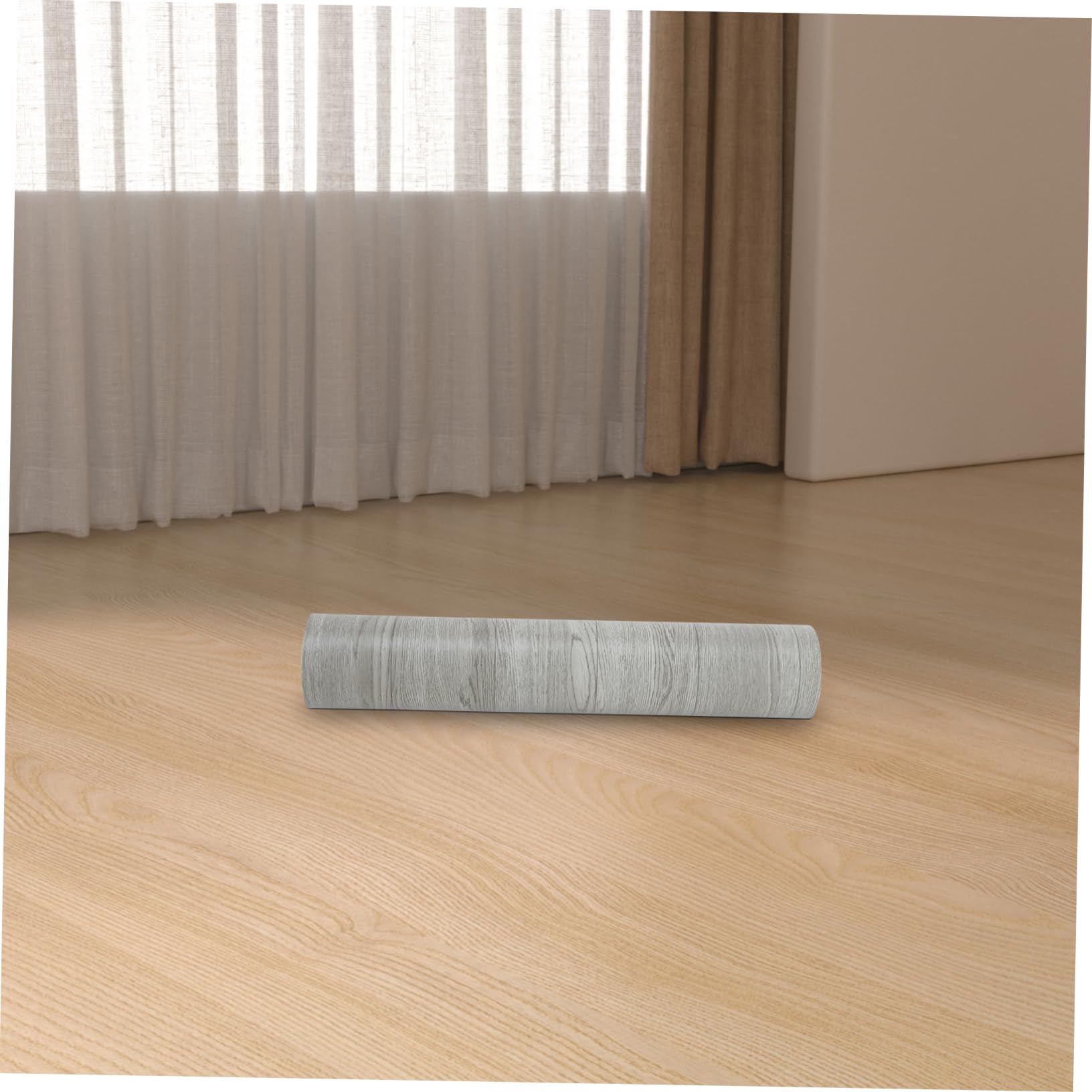 Pavimento Pvc Adesivo in Rotolo, Effetto Legno, Khaki