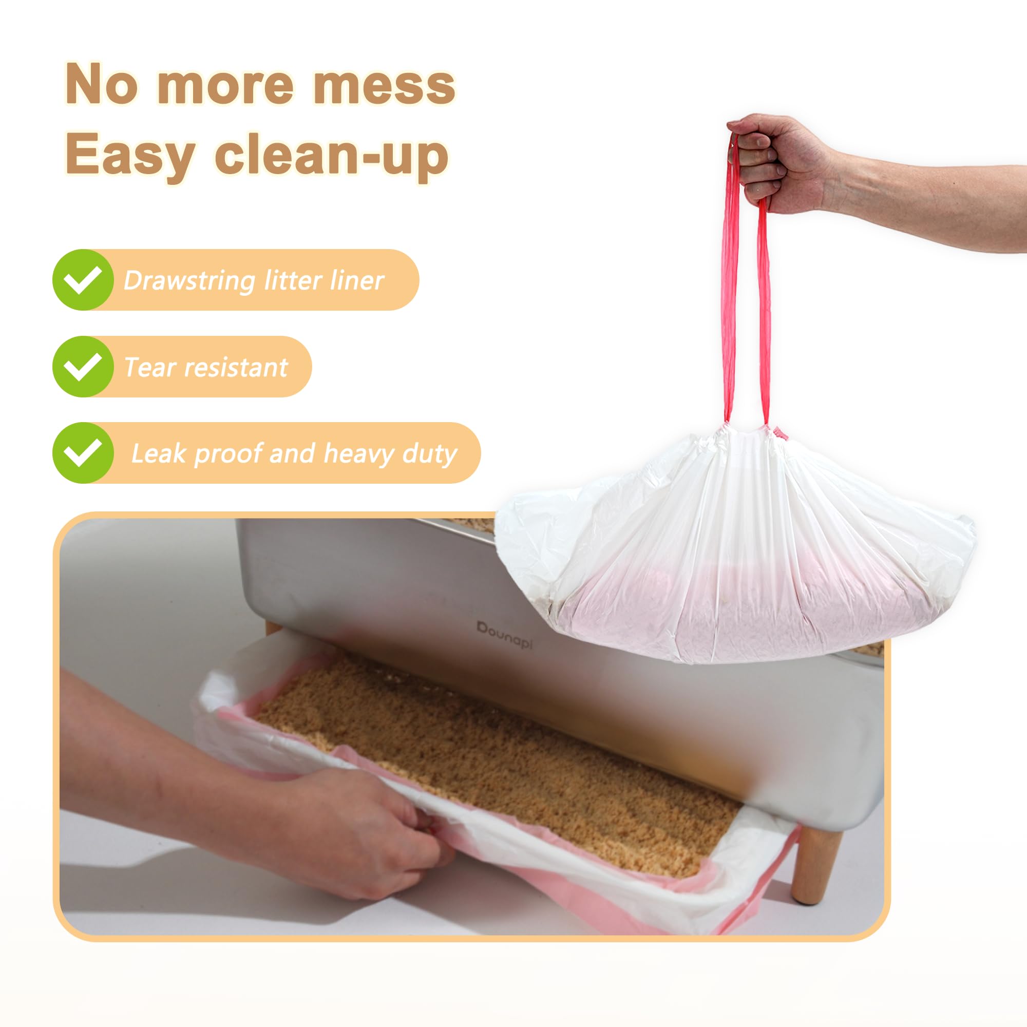 Stainless Steel Sifting Litter Box for Pine Pellet Cat Litter Non Clumping Litter System with Dust Collecting Drawer X-Large - image 3