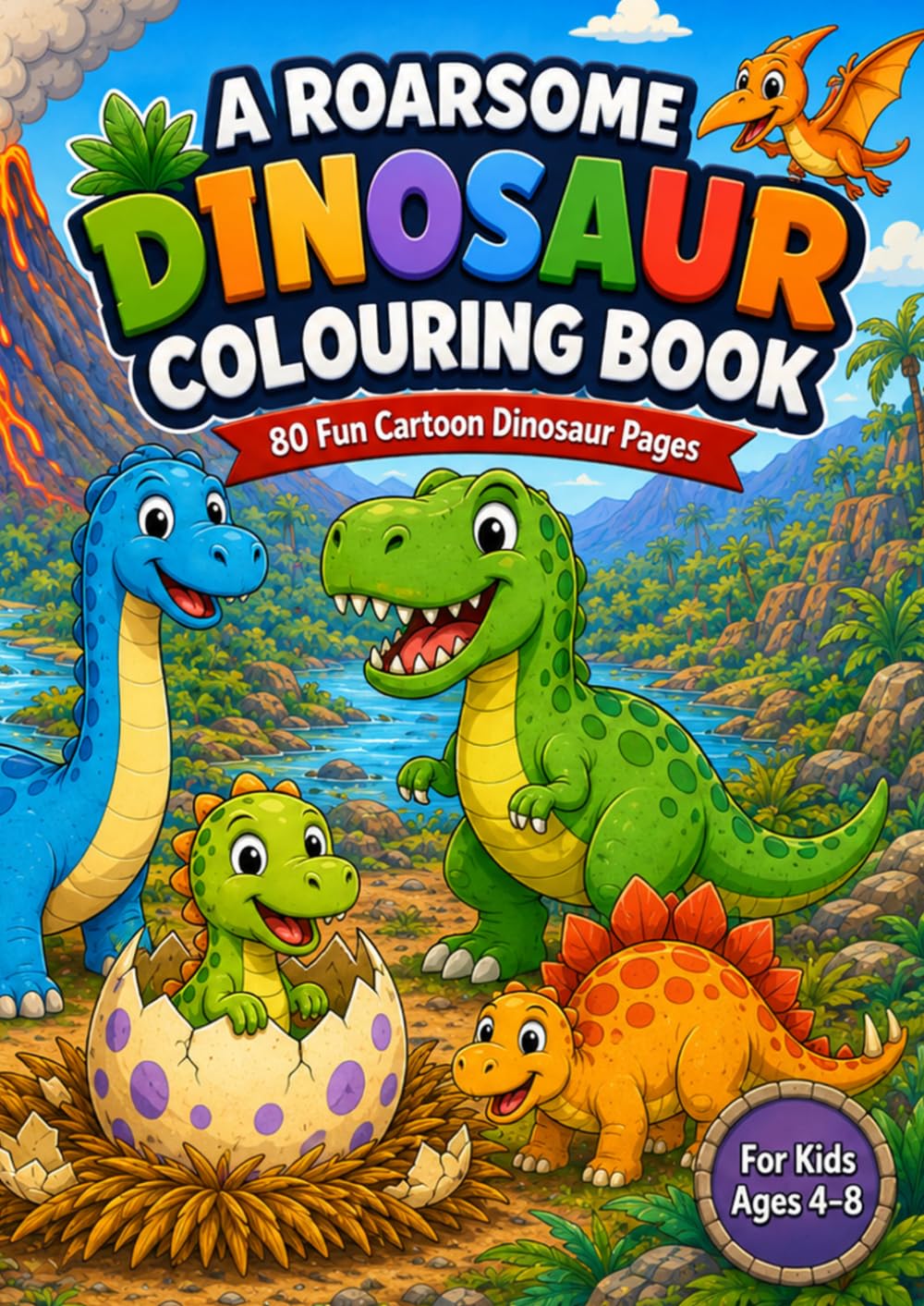 A Roarsome Dinosaur Colouring book