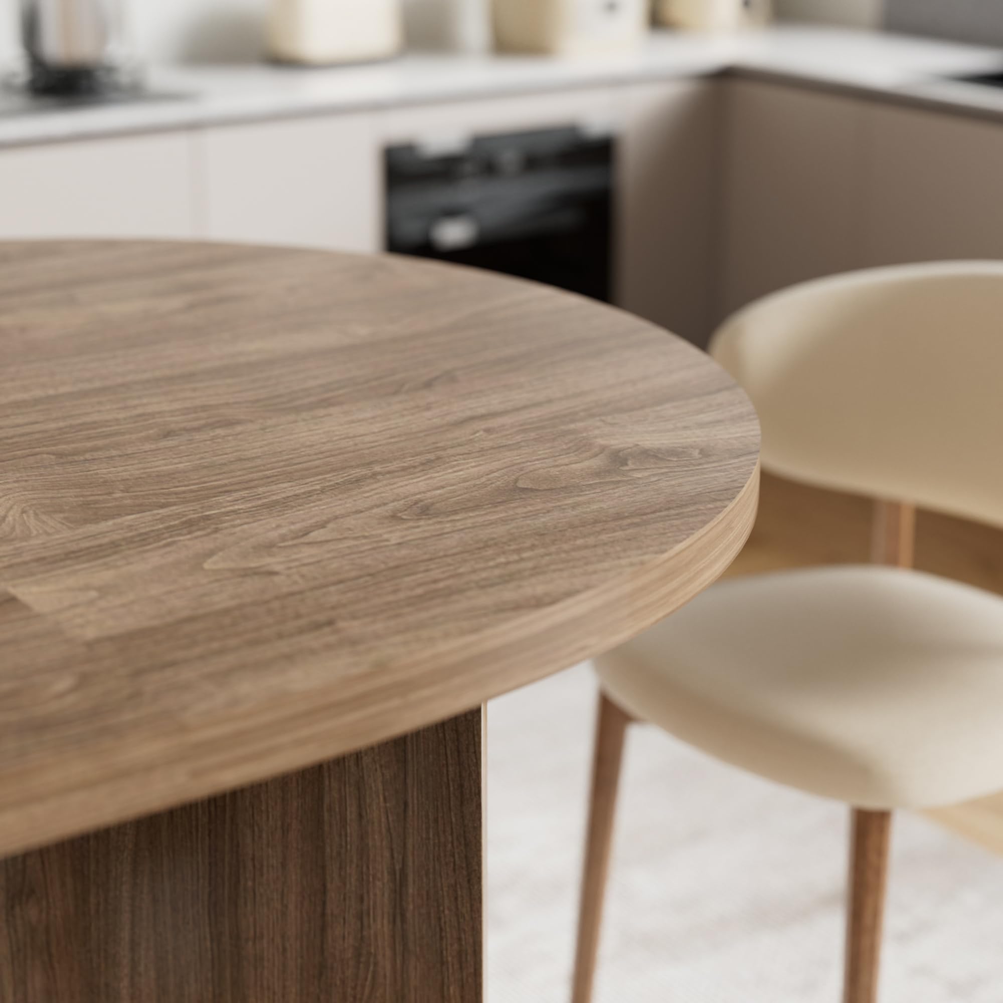 MSFE Tavolo da Pranzo per 6-10 Persone, Tavolo Cucina Ovale 190x90x76cm, Tavolos in legno per Cucina di Casa Soggiorno,Tavolo da Pranzo Marrone,Tavoli moderno per Tempo Libero