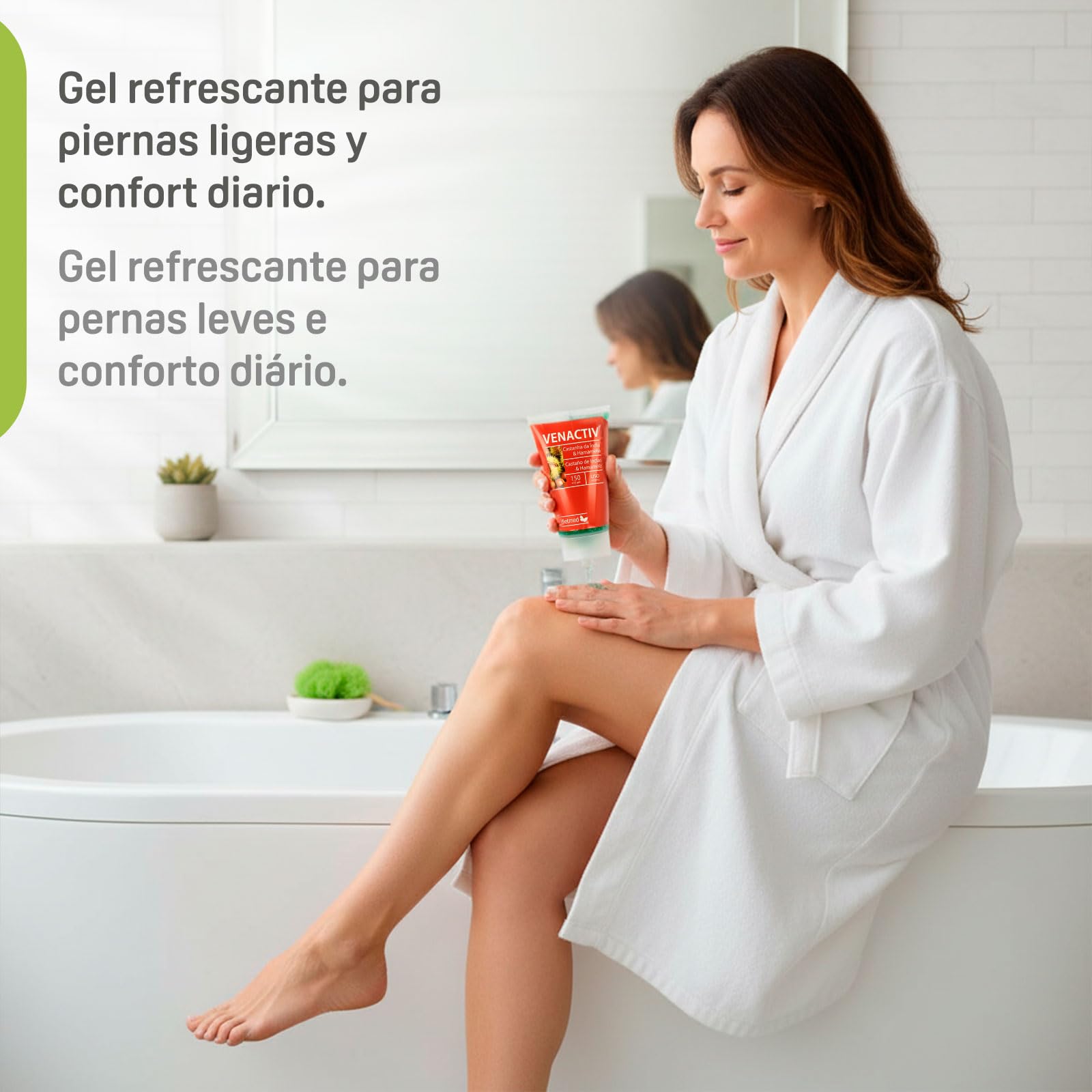 Gel Piernas Ligeras con Castaño de Indias y Hamamelis - Gel Refrescante - Bienestar Circulatorio - Con Cafeína, Ginkgo Biloba y Vitamina E - Para Piernas Cansadas - 150 ml Uso Diario - DietMed