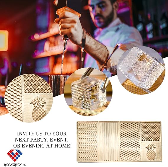Bartender Accessories Ice Press Craft Modern Ice Molds Stamps For Craft Modern Ice Molds for Bourbon & Cocktails in Fast Seconds (E)