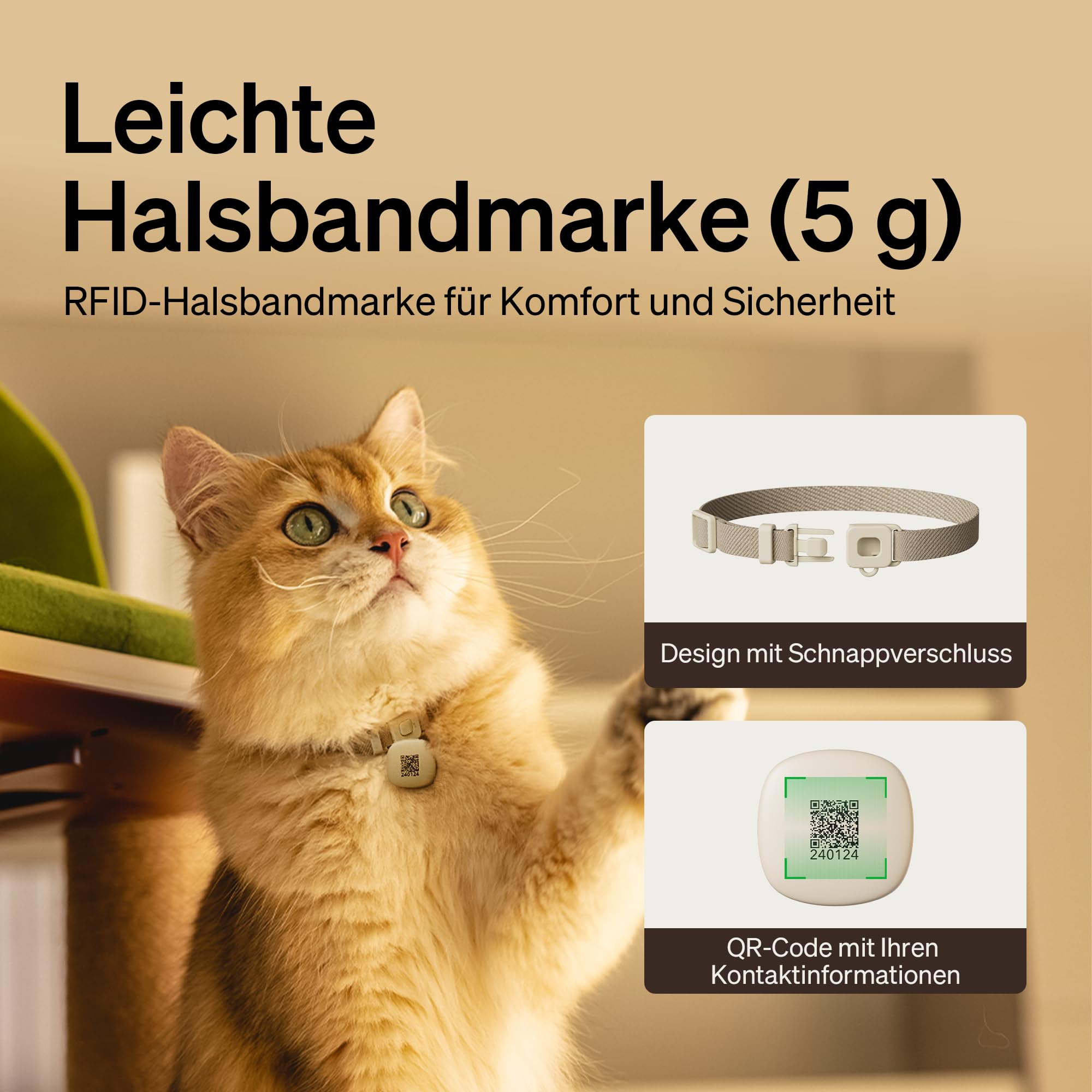 PETLIBRO Futterautomat Katze RFID, 5G Wi-Fi Katzenfutter Automat, Futterspender Katze mit Collar-Tag-Sensor, Automatischer Katzenfutterspender mit App, 1–10 Mahlzeiten, 3L, Schwarz