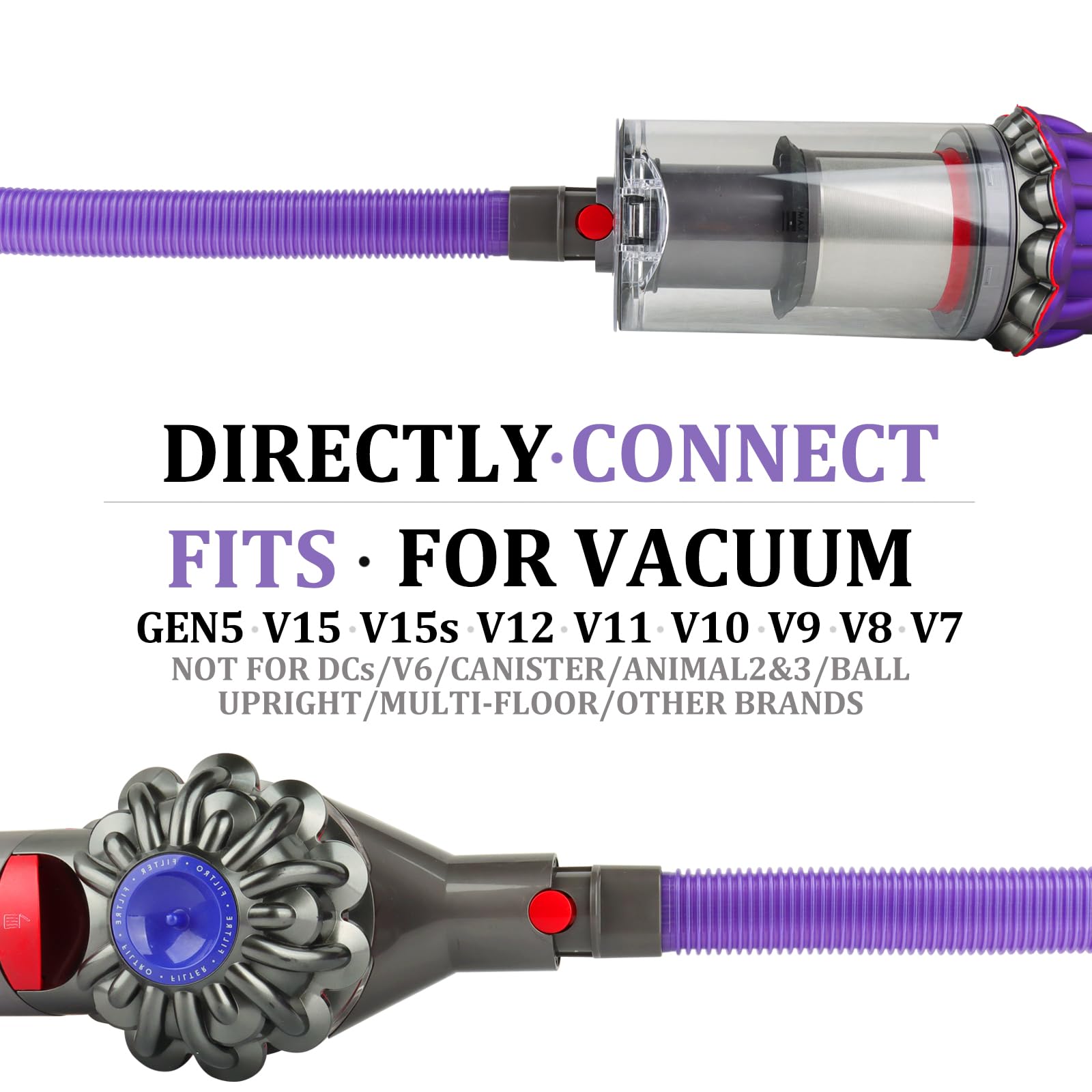 Amazon.com: Fullclean Dryer Vent Lint Vacuum Attachments Hose for