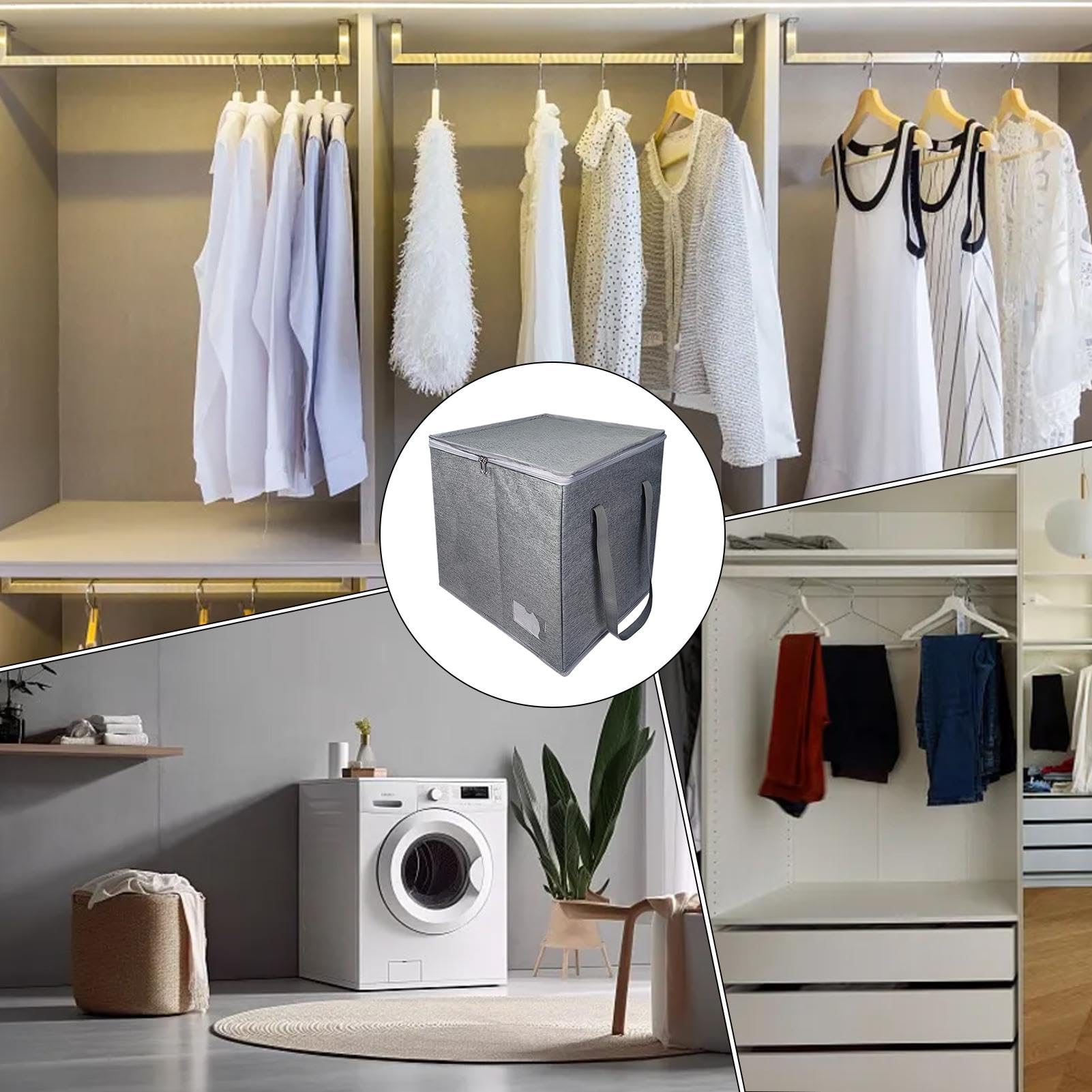 Organizadores de perchas para armario Multiusos Plegable | Con Tapa Para Perchas, Ropa, Muñecas, Armario, Dormitorio, Lavadero, Viajes, Organización Del