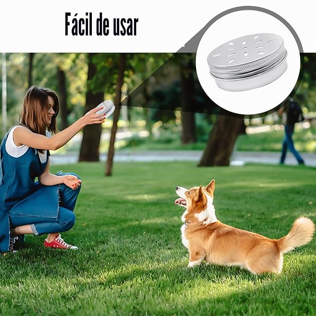 Foto 5 de 6 de COACOM 4 cajas perfumadas para perros, caja de entrenamiento para cachorros, frascos de aluminio