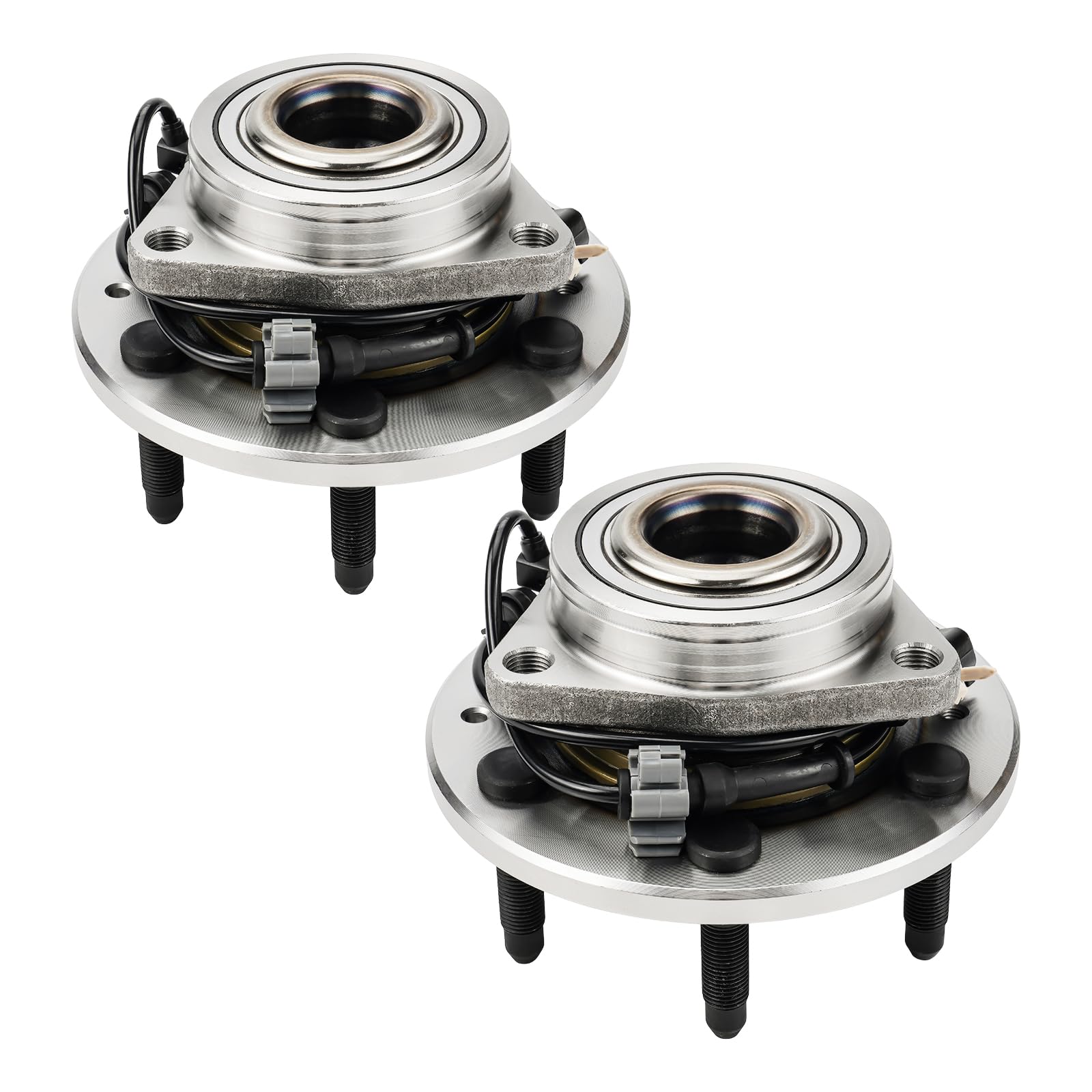 KAX 515160 Front Wheel Bearing and Hub Assembly for 2014-2018 Silverado 1500 4WD,for 2014-2018 Sierra 1500 4WD,6 Lug,w/ABS,2PCS