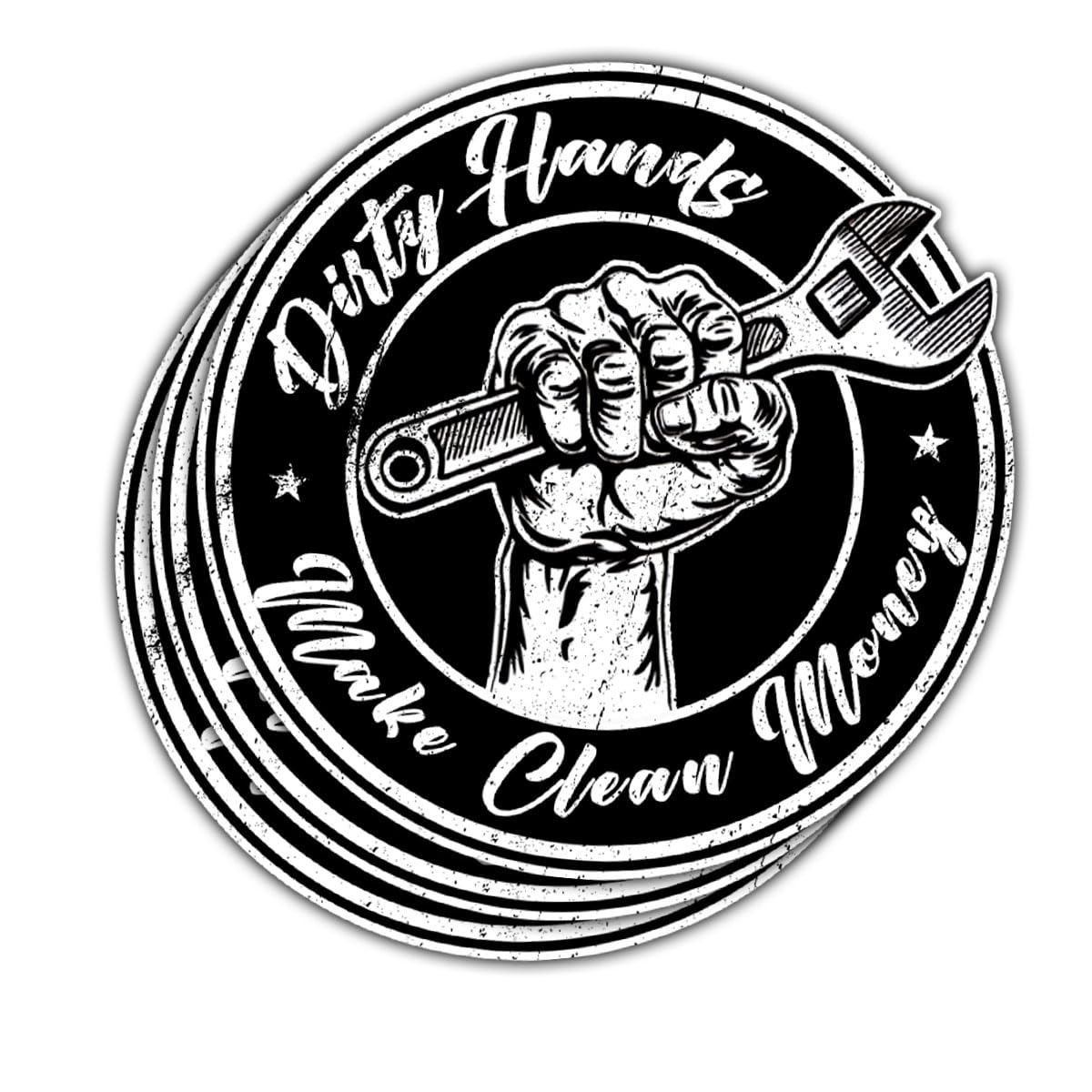 Dirty Money Sticker Decal Die Cut - Self Adhesive Vinyl - Weatherproof