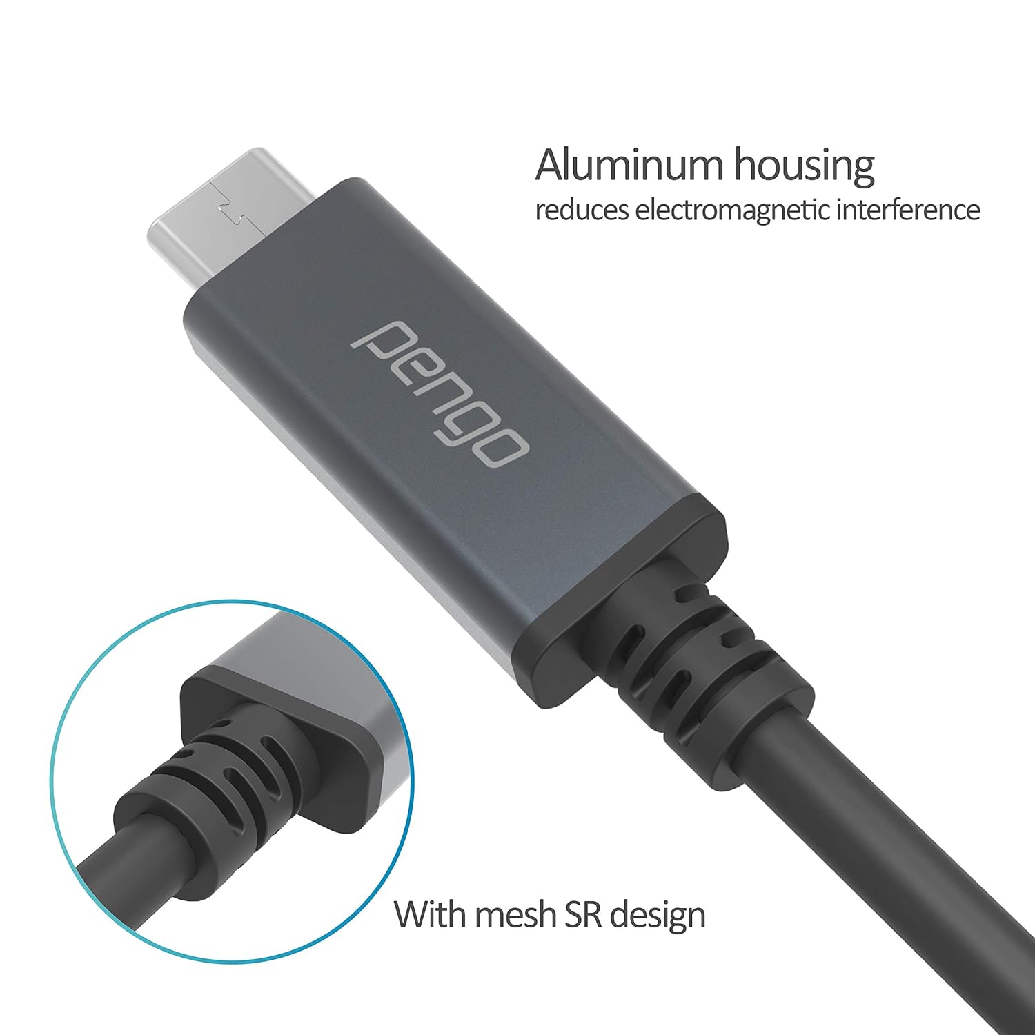 Weekly Top Sale Pengo USB-C to USB-C 3.1 Gen 2 Cable, 100W USB Type C Cable PD Fast Charging (5A) for MacBook Pro 2016+, Hard Drive, Chromebook, 4K Video Audio Cable, 10Gbps Data (About 3ft) (Gray) Review Product Pengo USB-C to USB-C 3.1 Gen 2 Cable, 100W USB Type C Cable PD Fast Charging (5A) for MacBook Pro 2016+, Hard Drive, Chromebook, 4K Video Audio Cable, 10Gbps Data (About 3ft) (Gray)