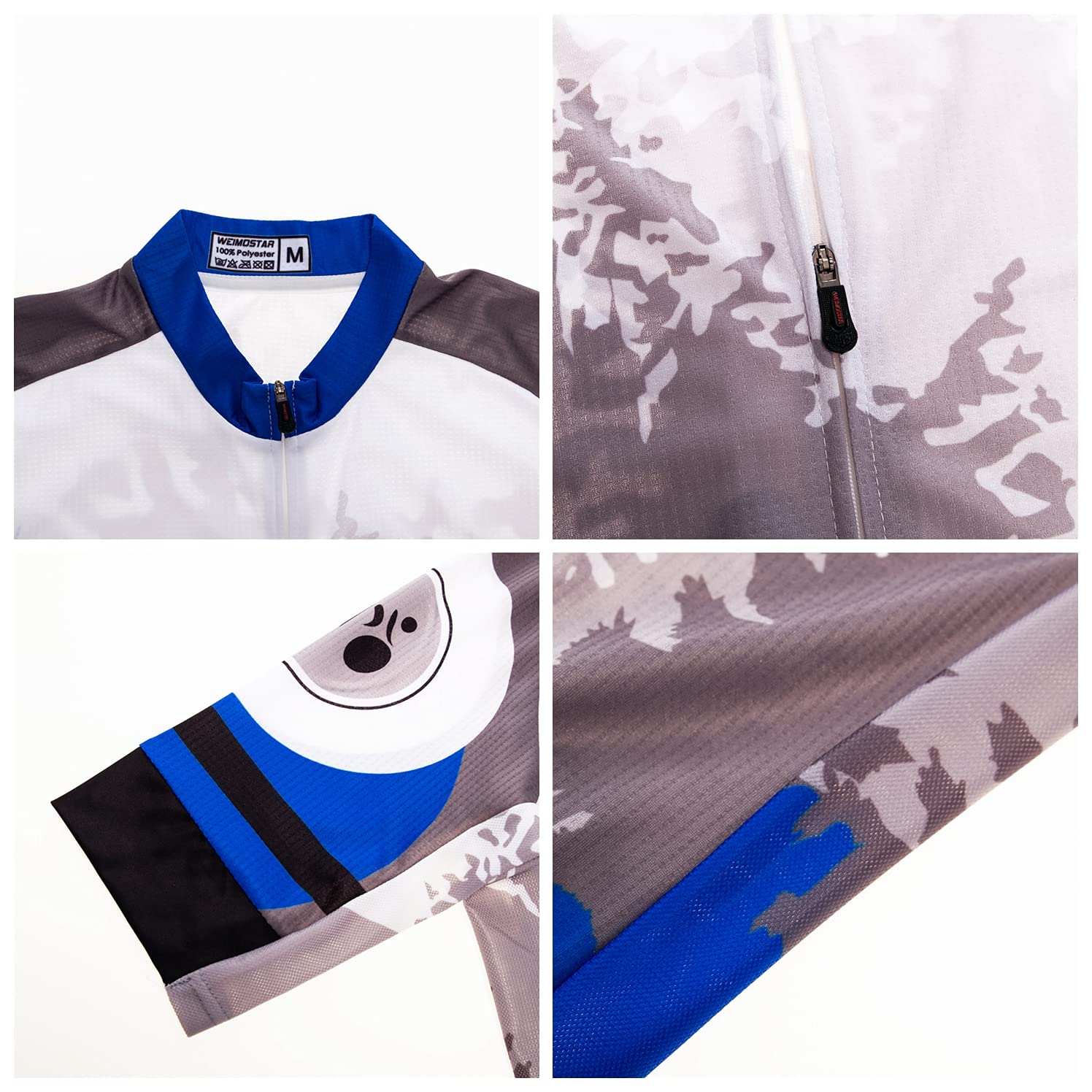 Weimostar Radtrikot Shorts Set gepolsterter Herren Bike Top Anzug