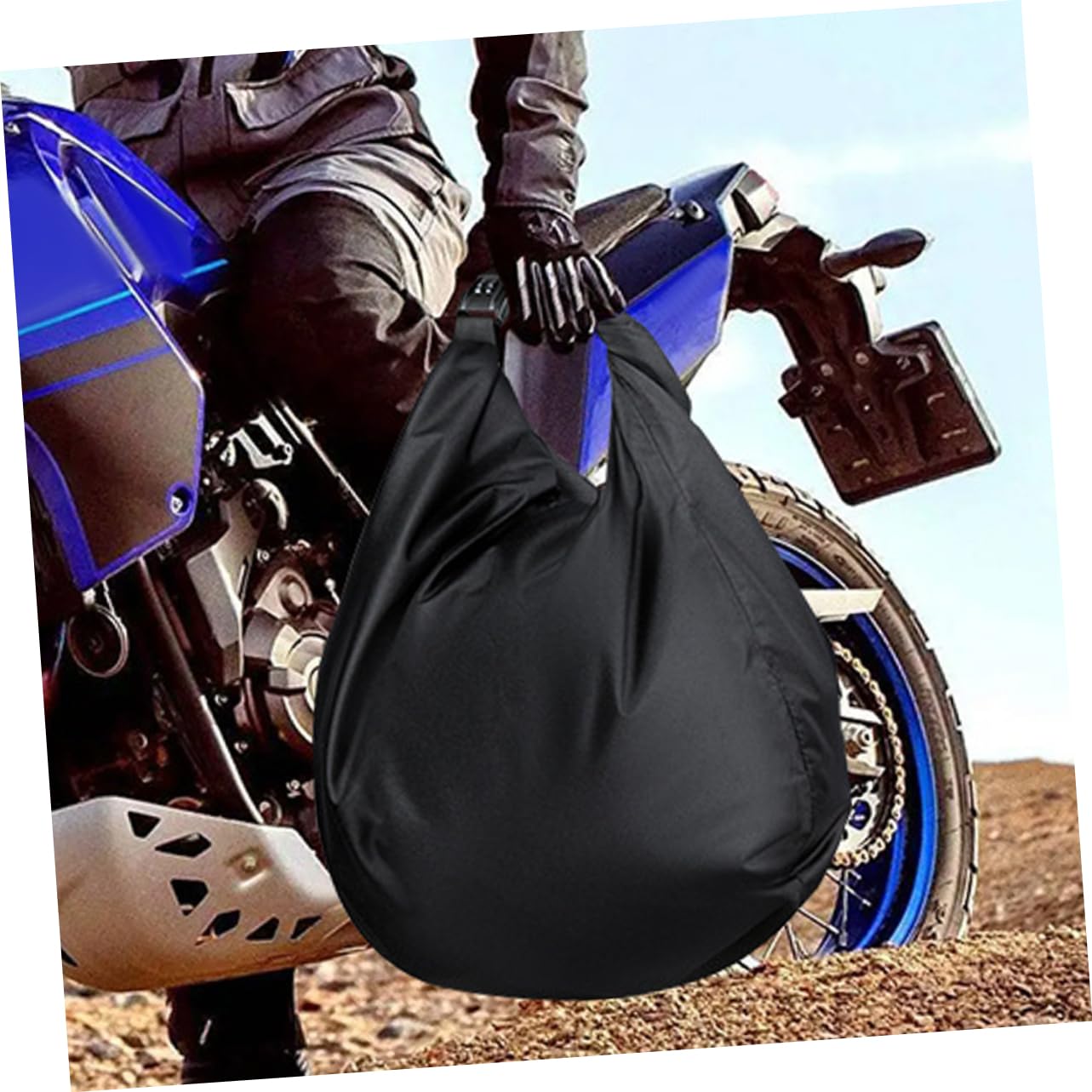CHILDWEET Borsa per Casco Oxford, Portacasco Portatile Nero, Apertura Facile, per Riporre Casco da Bicicletta da Equitazione