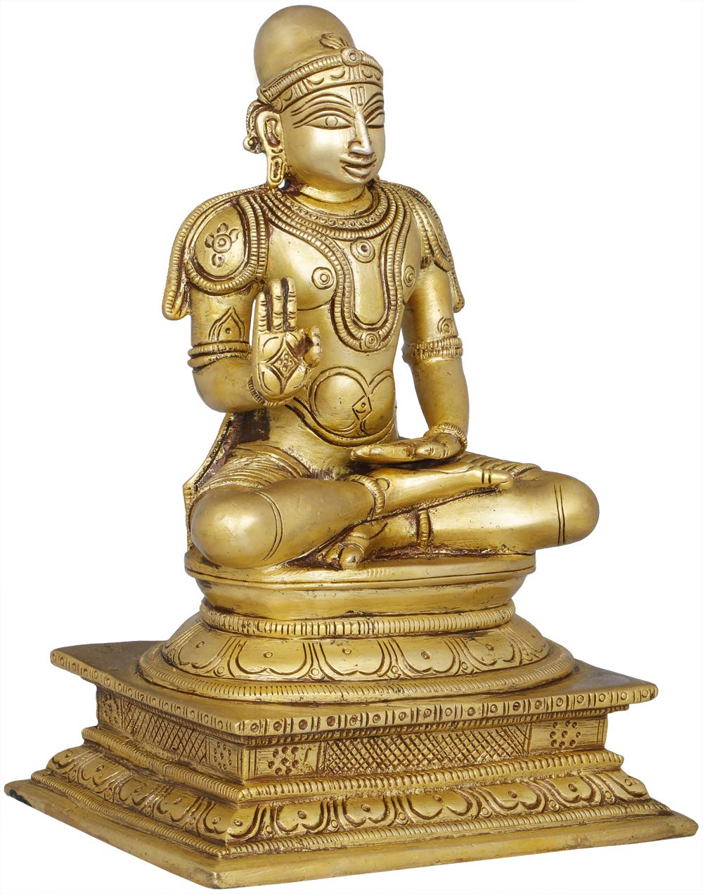 Statue de Shiva en laiton créez un coin yoga serein à la maison